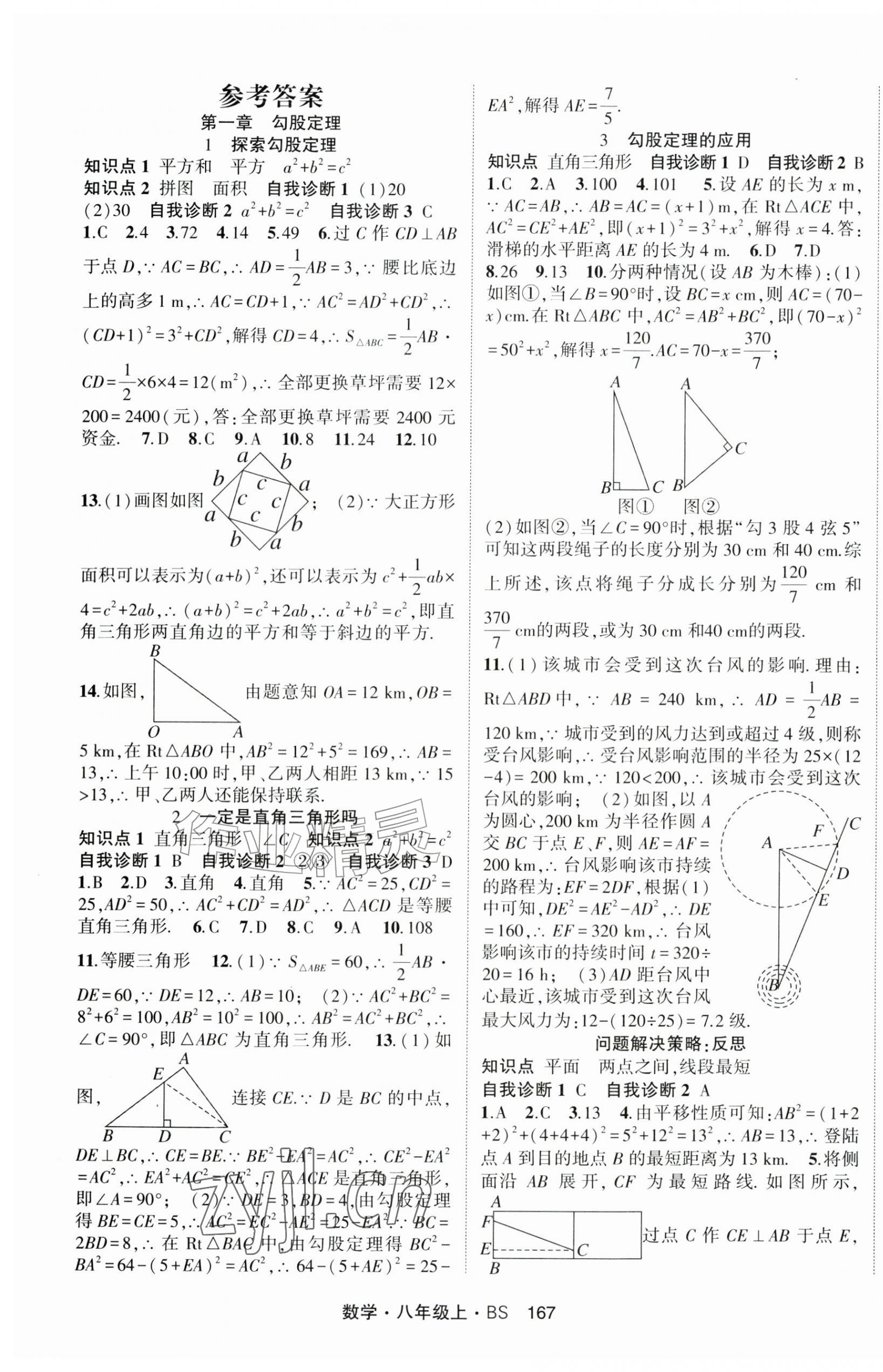 2026年金榜行动八年级数学上册北师大版&nbsp;第1页