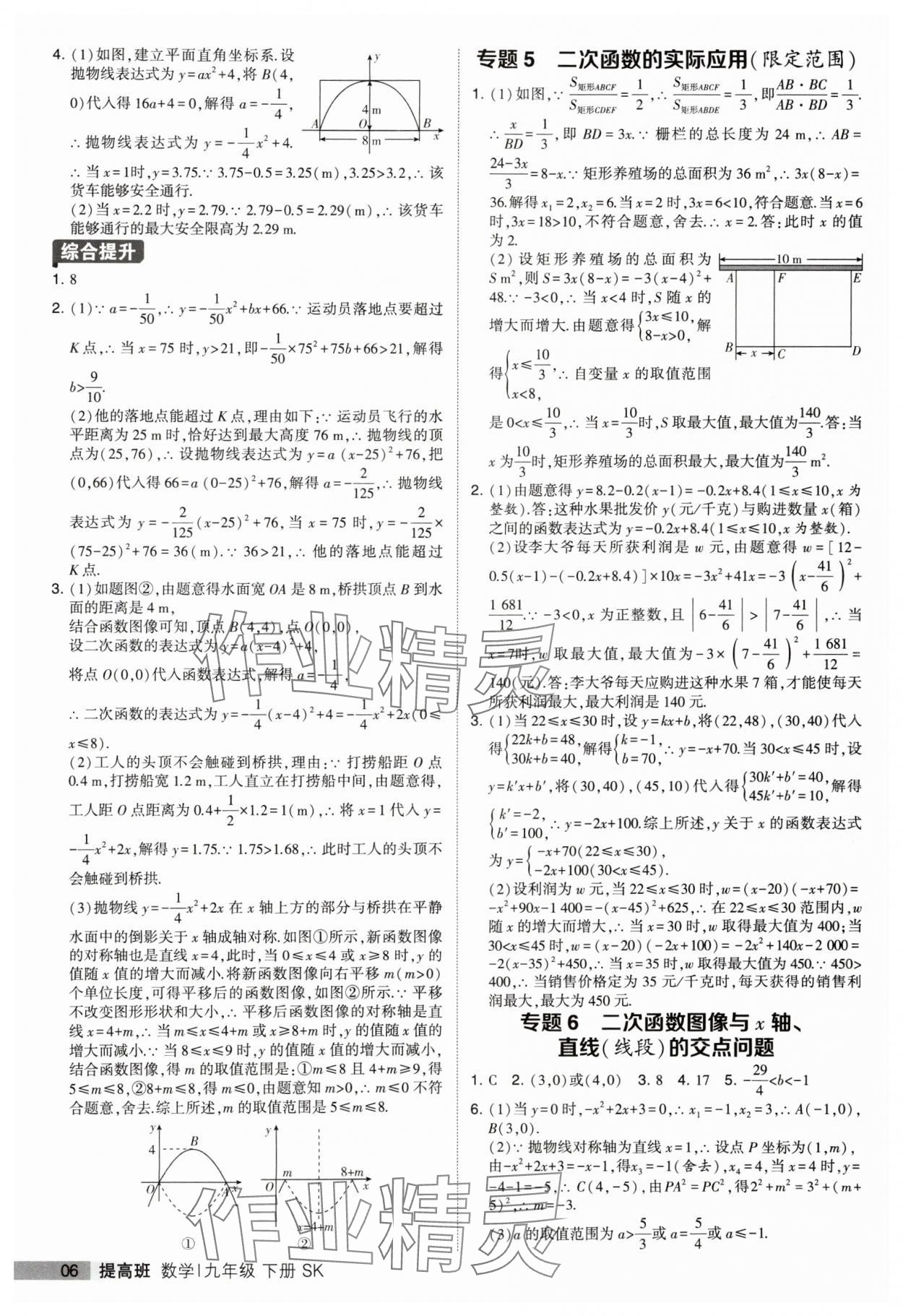 2024年经纶学典提高班九年级数学下册苏科版 参考答案第6页