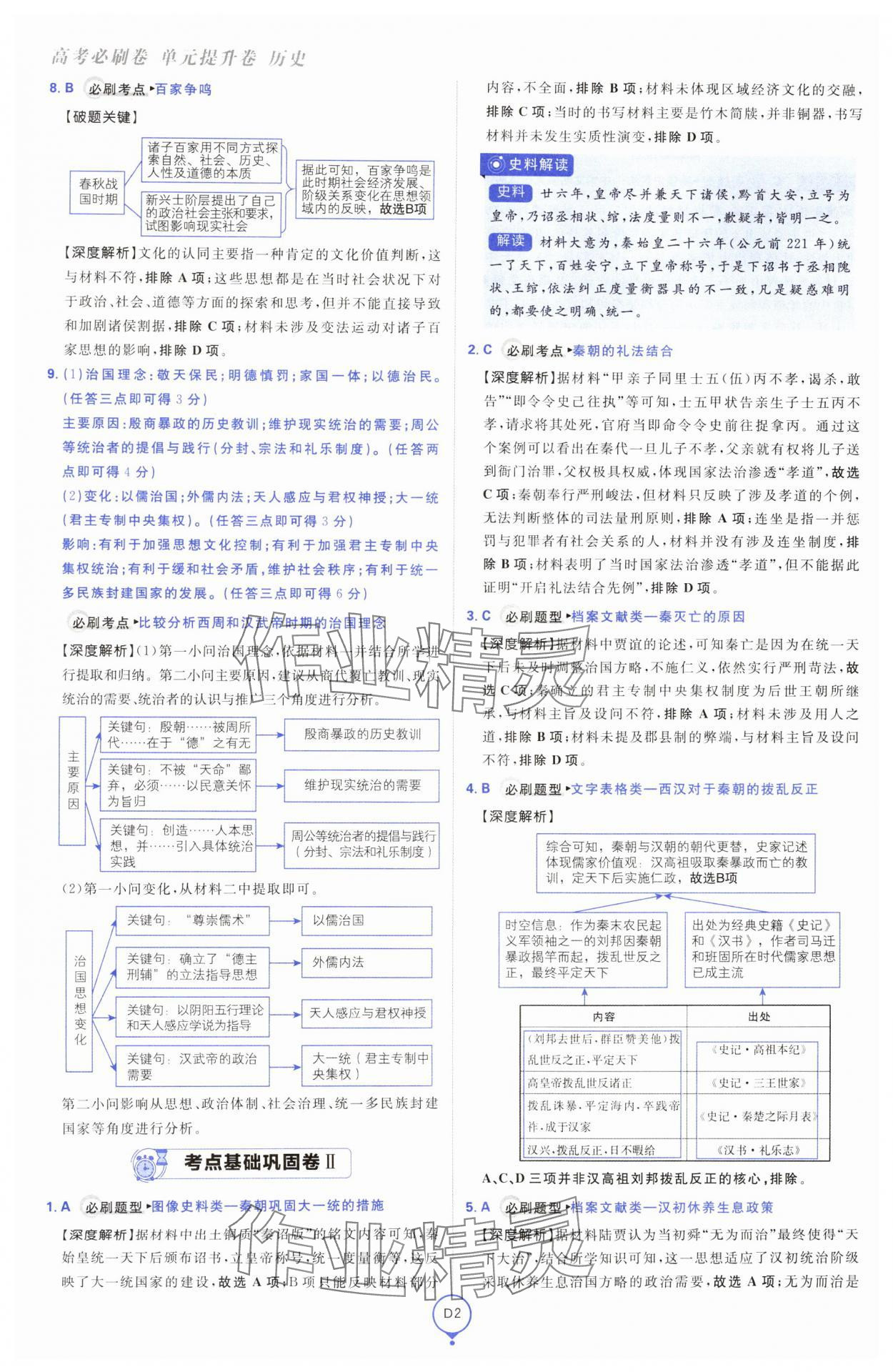 2025年高考必刷卷單元提升卷高中歷史人教版 第2頁