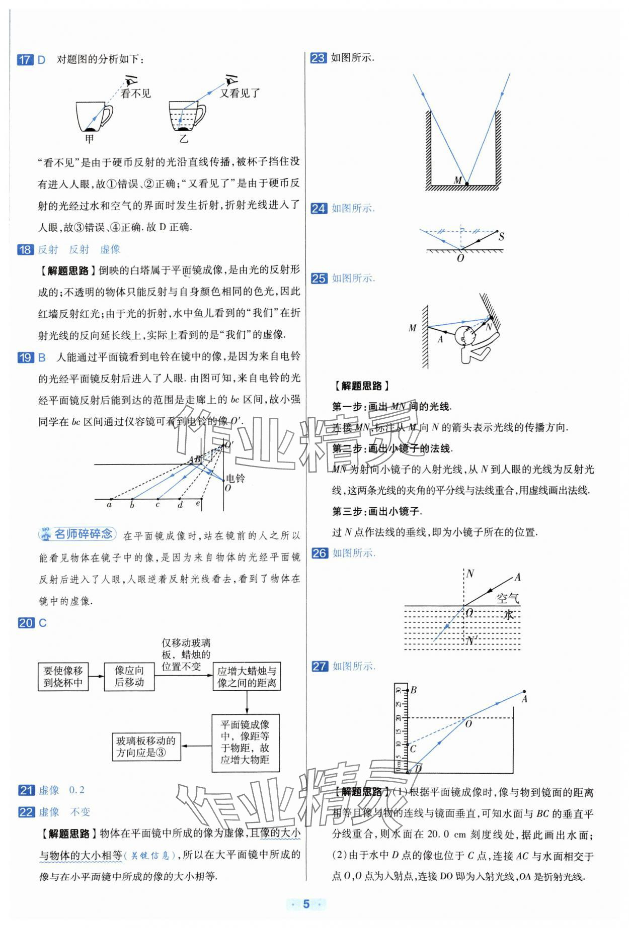 2024年金考卷中考真題分類(lèi)訓(xùn)練物理 參考答案第4頁(yè)