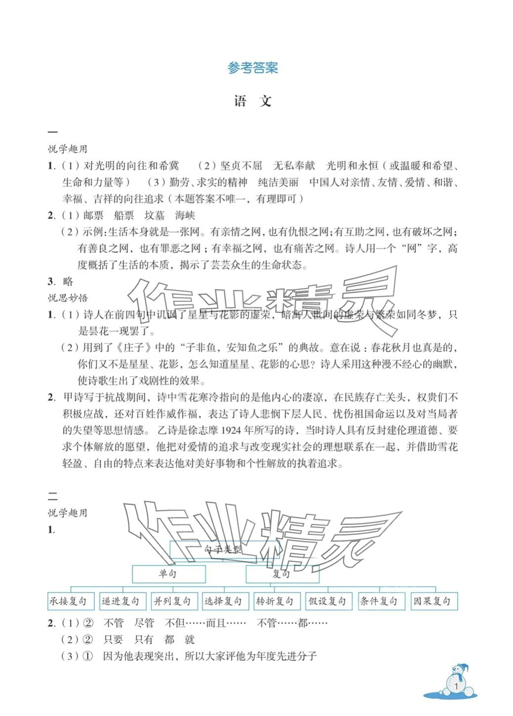 2024年快乐春节玩转假期活动手册九年级综合 第1页