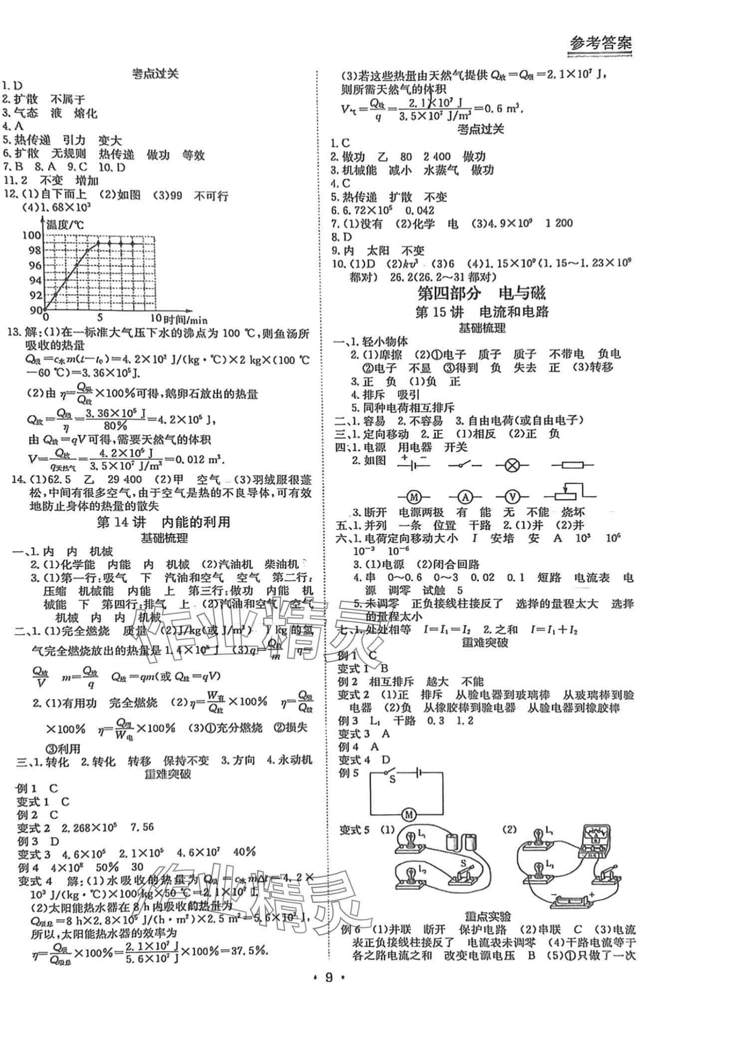 2024年百年學典中考復習指南物理廣東專版 第9頁