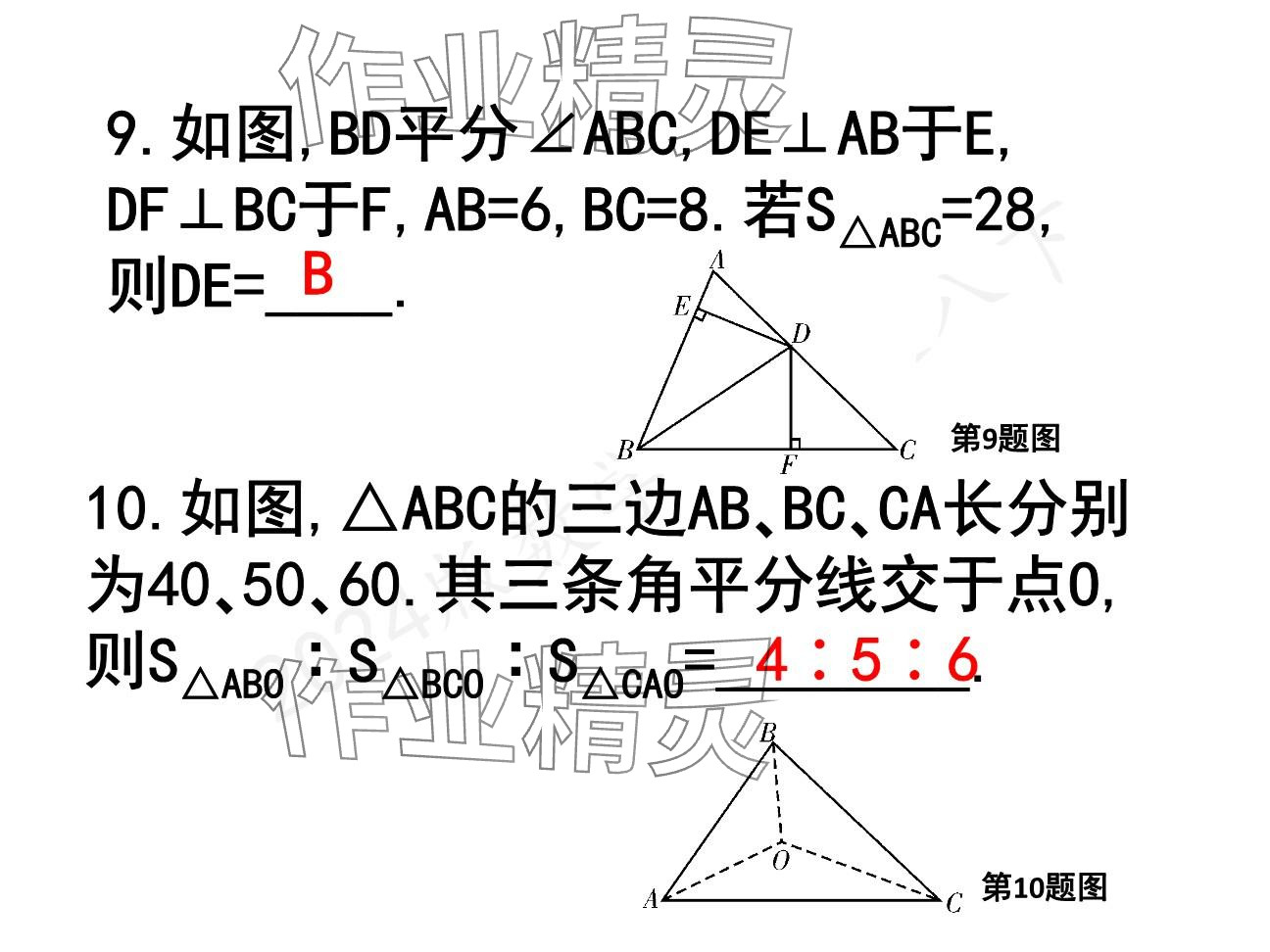 2025年一本通武漢出版社八年級數(shù)學下冊北師大版精簡版 參考答案第51頁