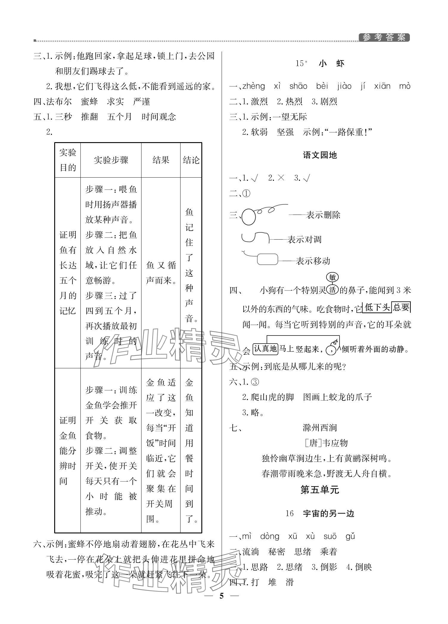 2024年提分教練三年級語文下冊人教版東莞專版 第5頁