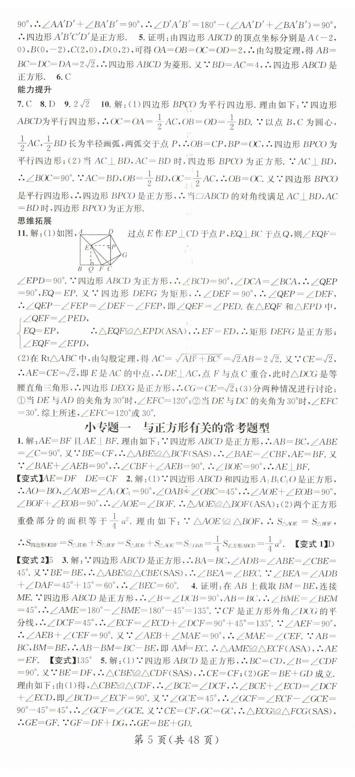 2024年名师测控九年级数学上册北师大版 第5页