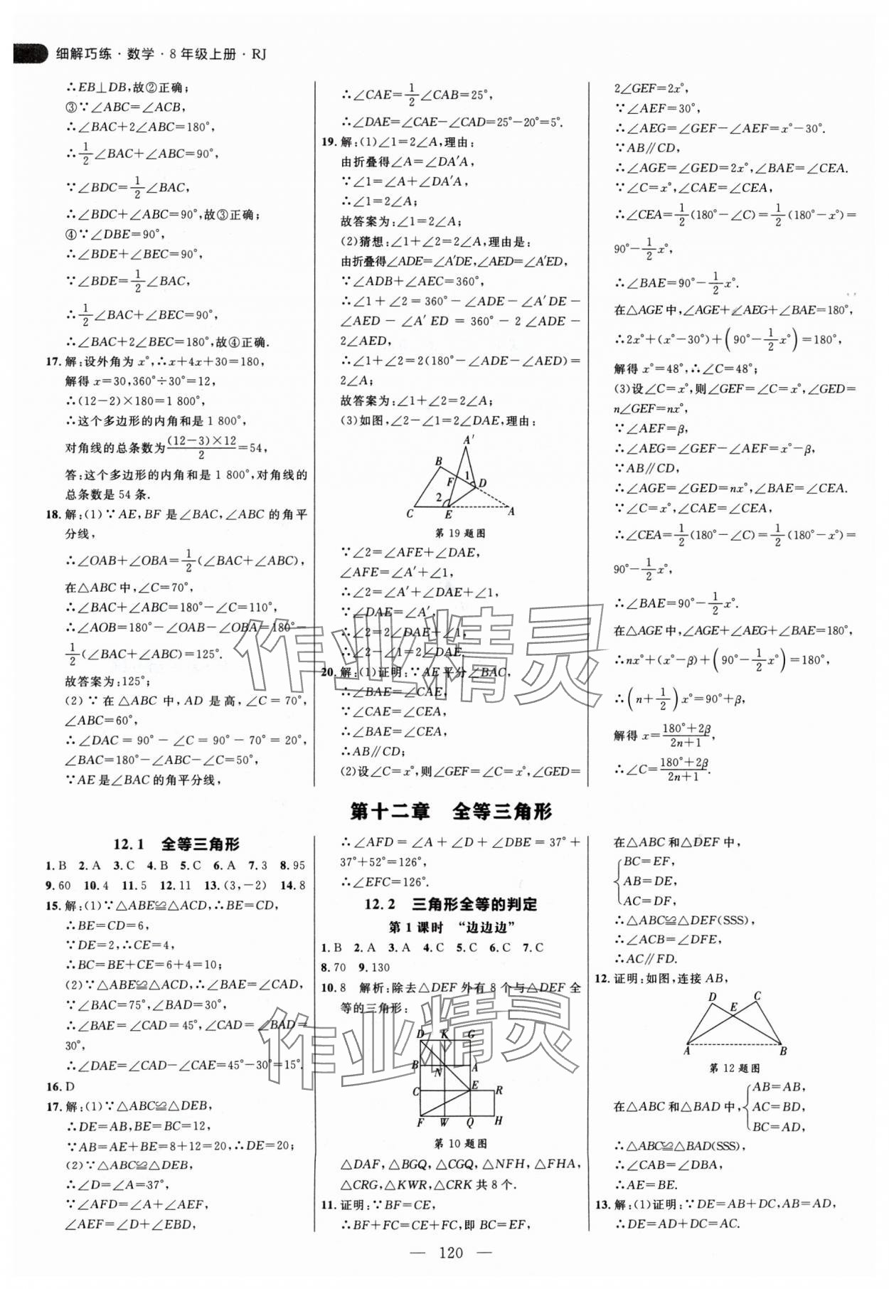 2024年細(xì)解巧練八年級(jí)數(shù)學(xué)上冊人教版 參考答案第4頁