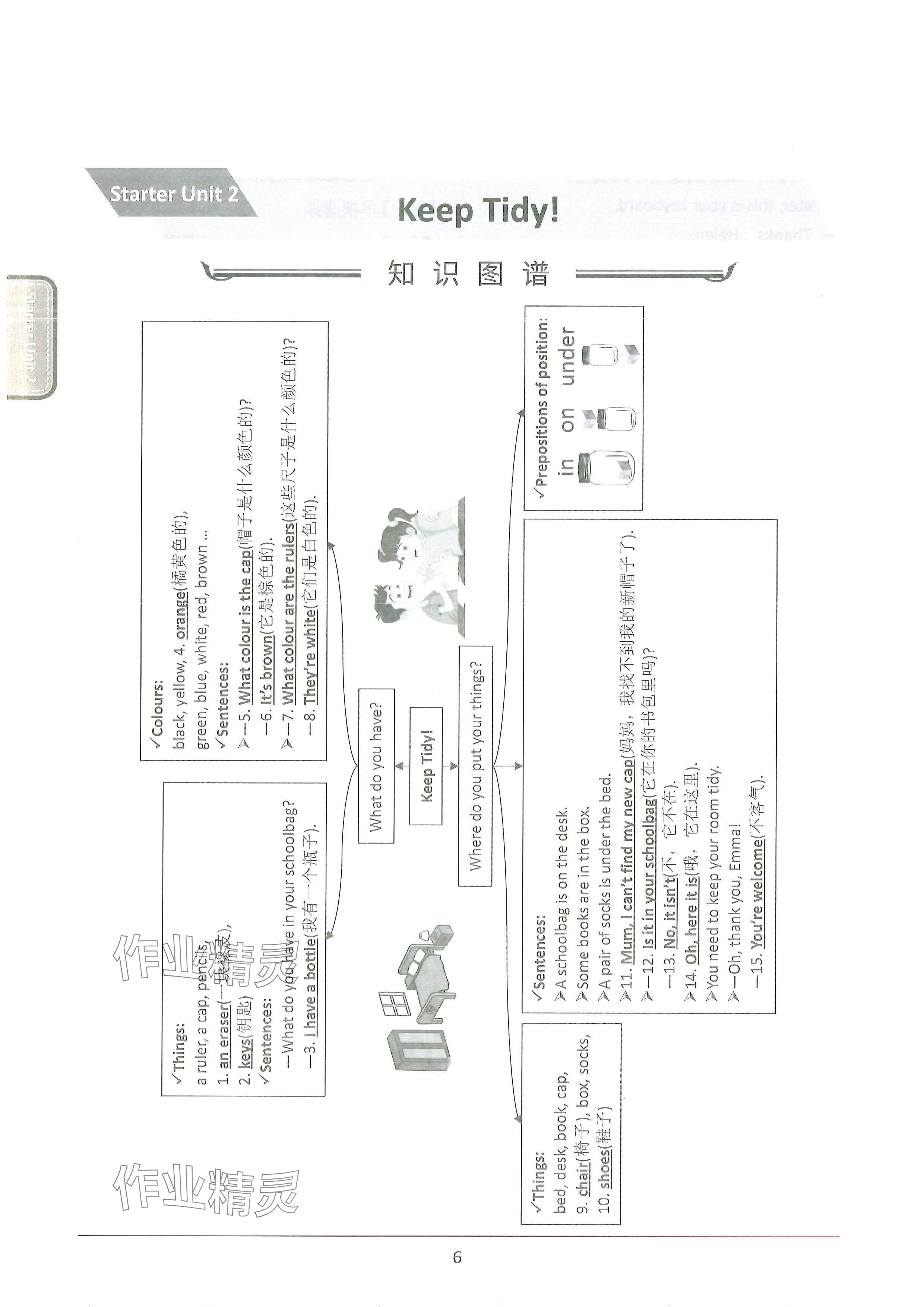 2024年新视界单元复习七年级英语上册人教版&nbsp;参考答案第6页