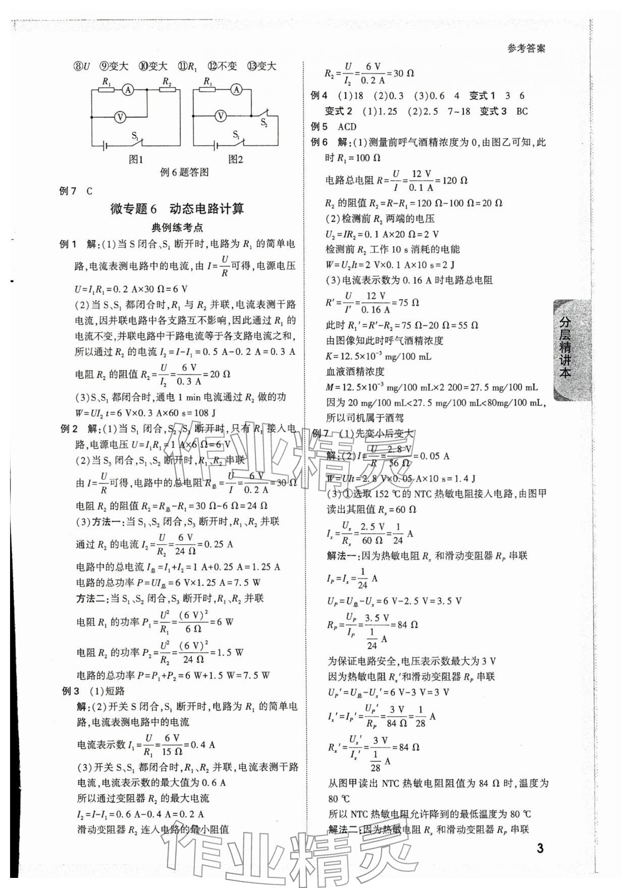 2026年萬唯中考試題研究物理云南專版&nbsp;參考答案第3頁