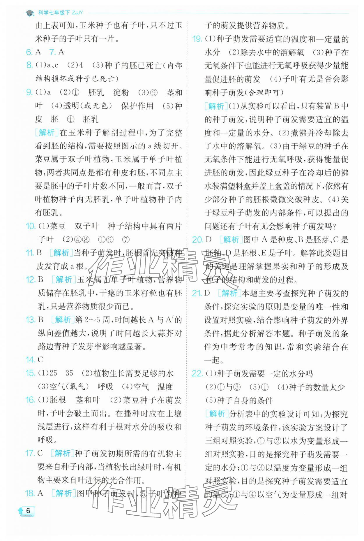 2024年實驗班提優(yōu)訓練七年級科學下冊浙教版 第6頁