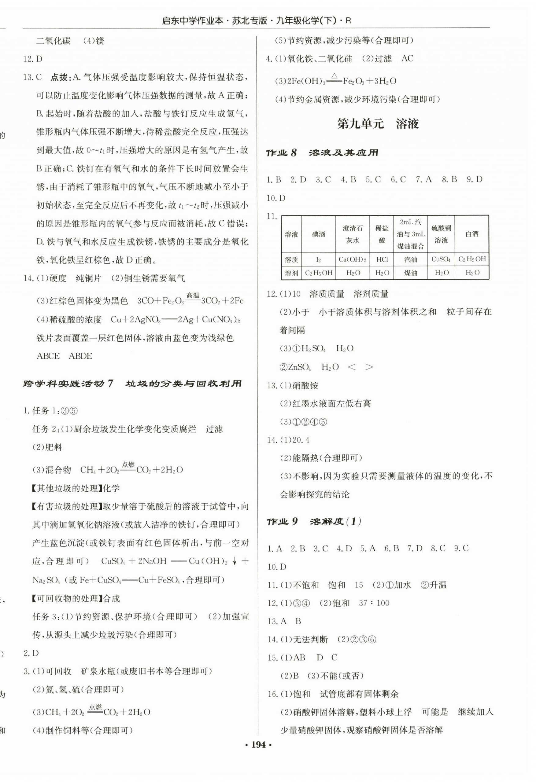 2025年啟東中學(xué)作業(yè)本九年級(jí)化學(xué)下冊人教版蘇北專版 第4頁