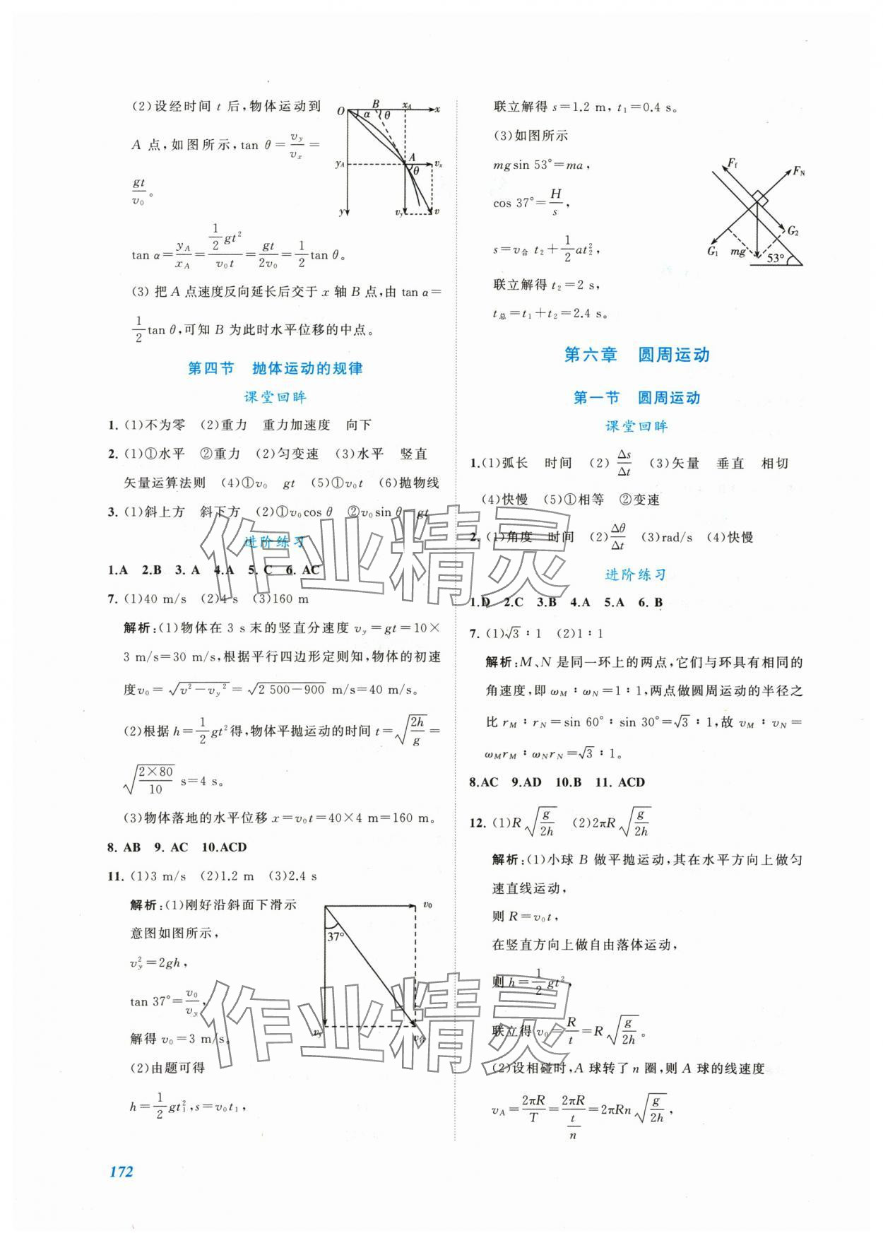 2024年同步實(shí)踐評(píng)價(jià)課程基礎(chǔ)訓(xùn)練高中物理必修2人教版 第2頁(yè)