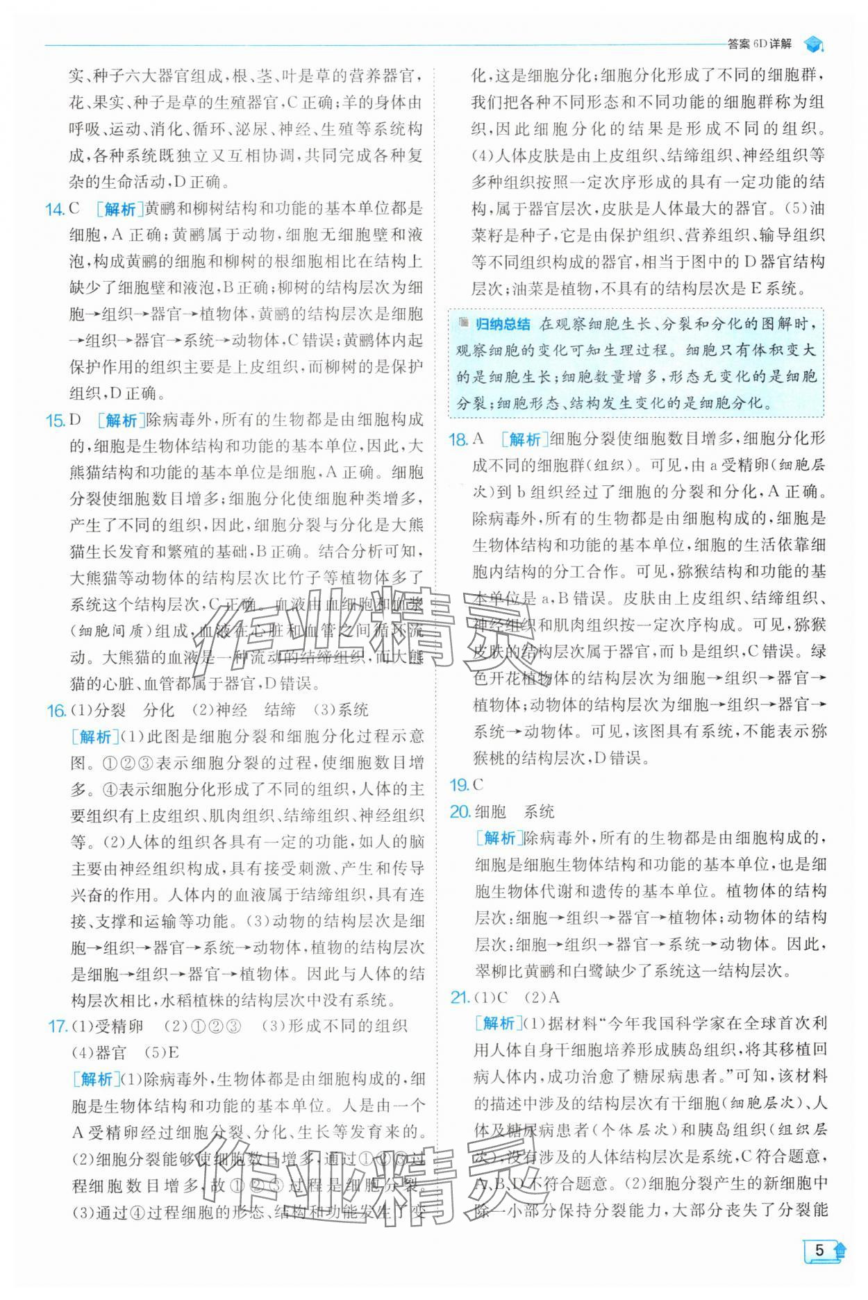 2025年實驗班提優訓練七年級科學下冊浙教版 第5頁