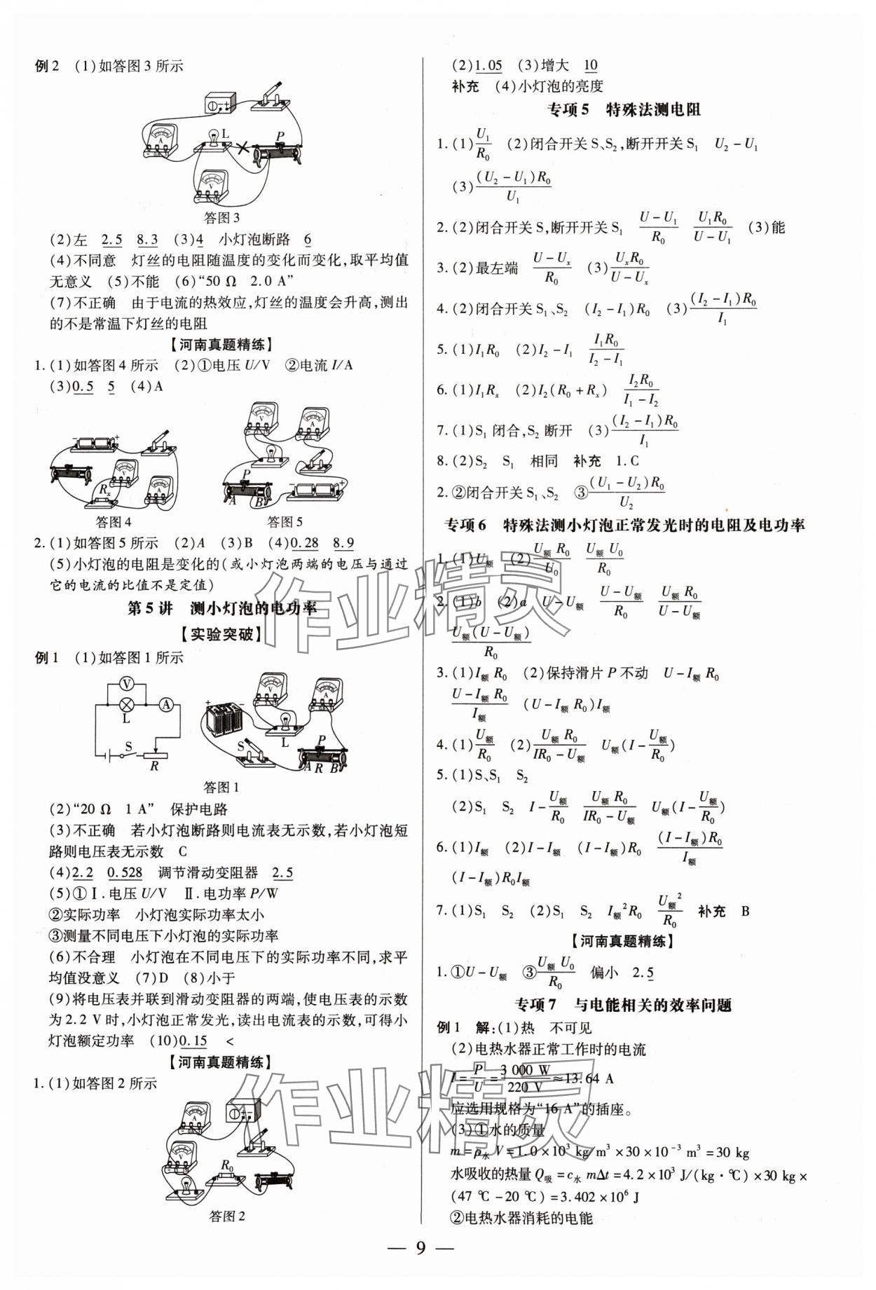 2025年領(lǐng)跑中考物理河南專版 第9頁