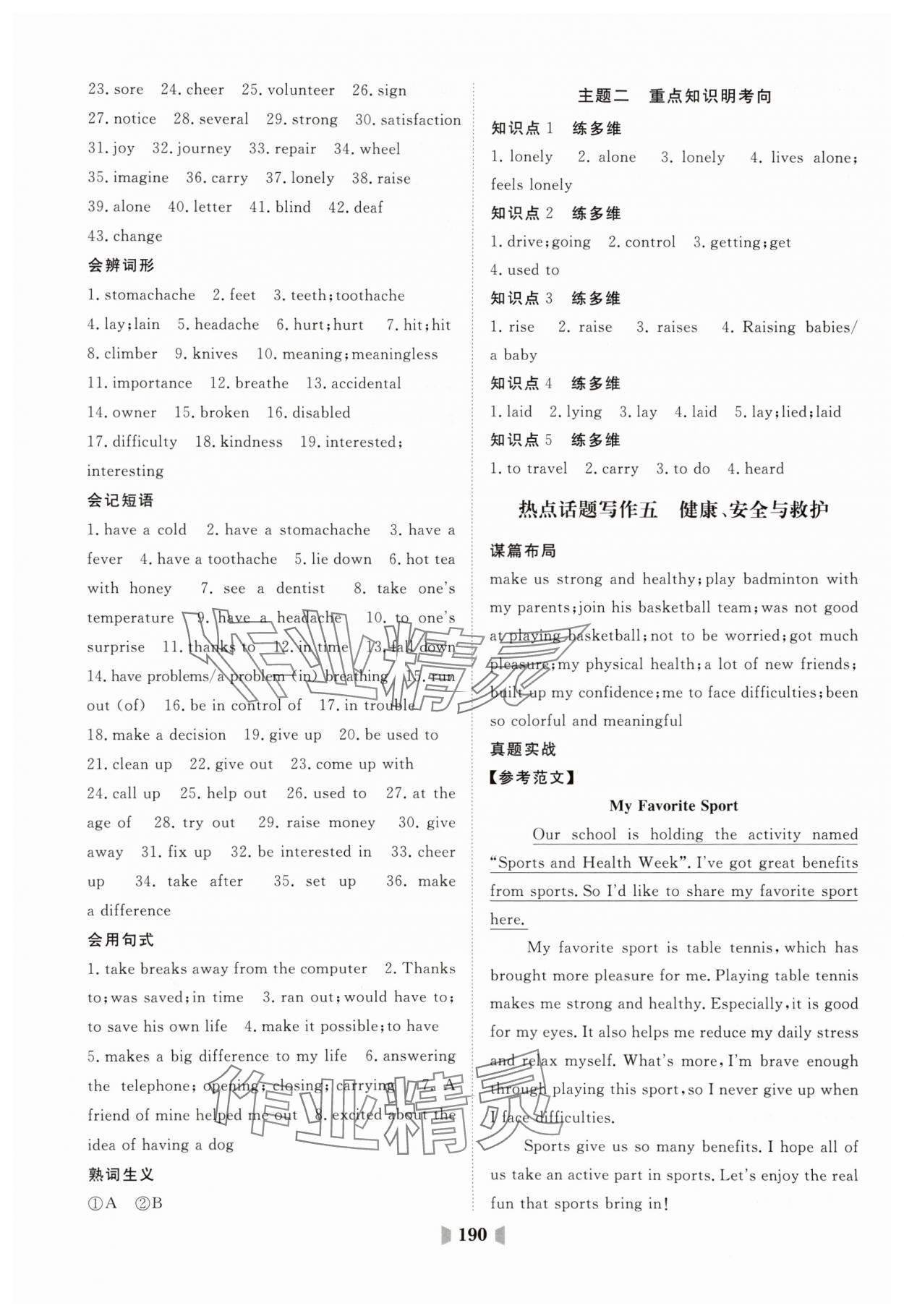 2025年初中總復習山東教育出版社英語人教版 第10頁
