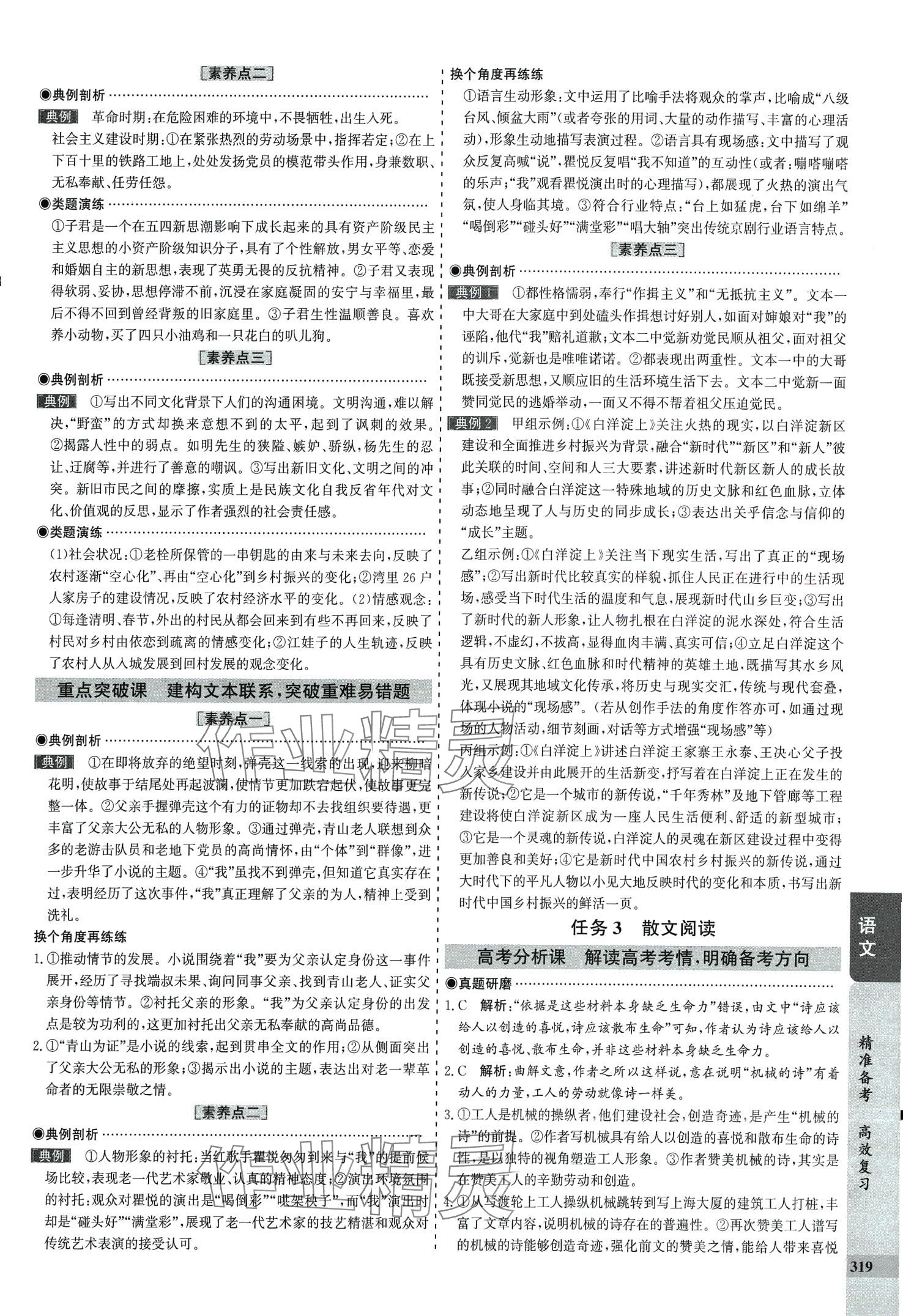 2024年創(chuàng)新思維高考專題復(fù)習(xí)高中語文人教版 第5頁