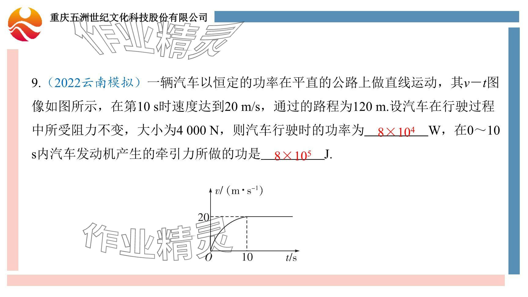 2024年重庆市中考试题分析与复习指导物理 参考答案第84页