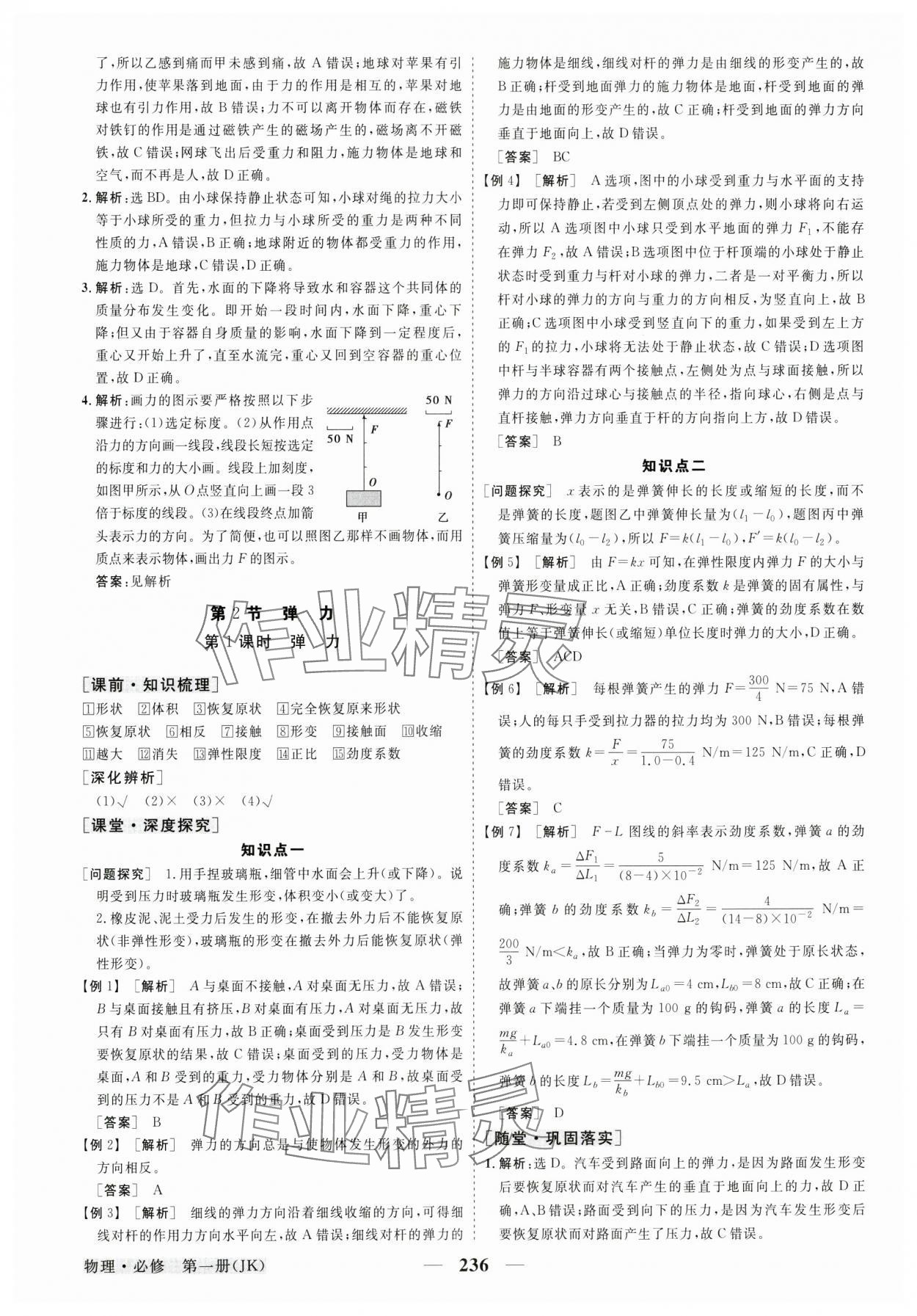 2024年高中同步創(chuàng)新課堂優(yōu)化方案高中物理必修第一冊教科版 參考答案第15頁