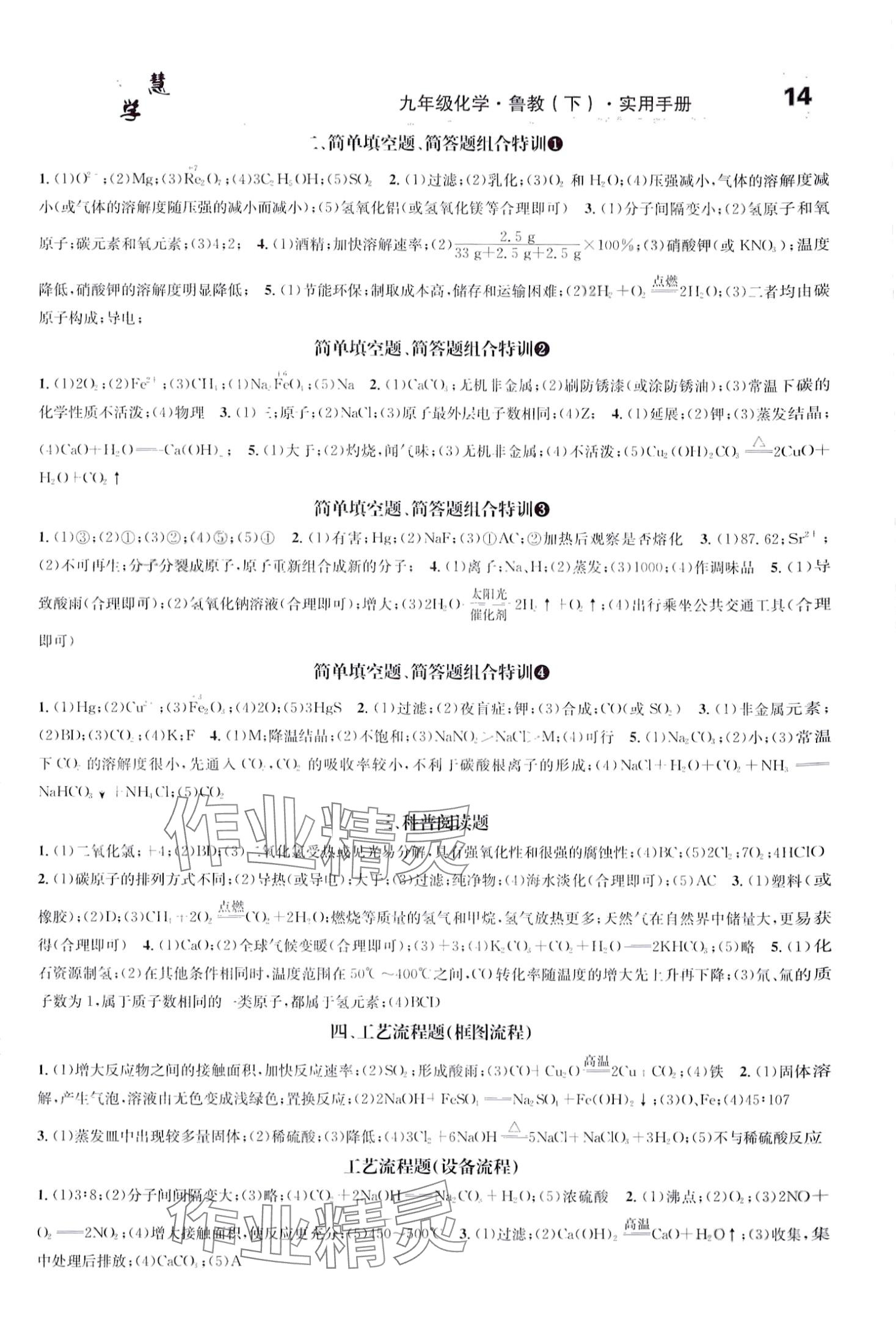 2024年智慧学堂九年级化学下册鲁教版 第2页