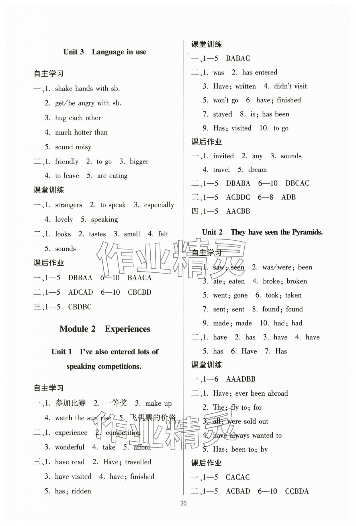2025年同步精練廣東人民出版社八年級(jí)英語(yǔ)下冊(cè)外研版 第2頁(yè)