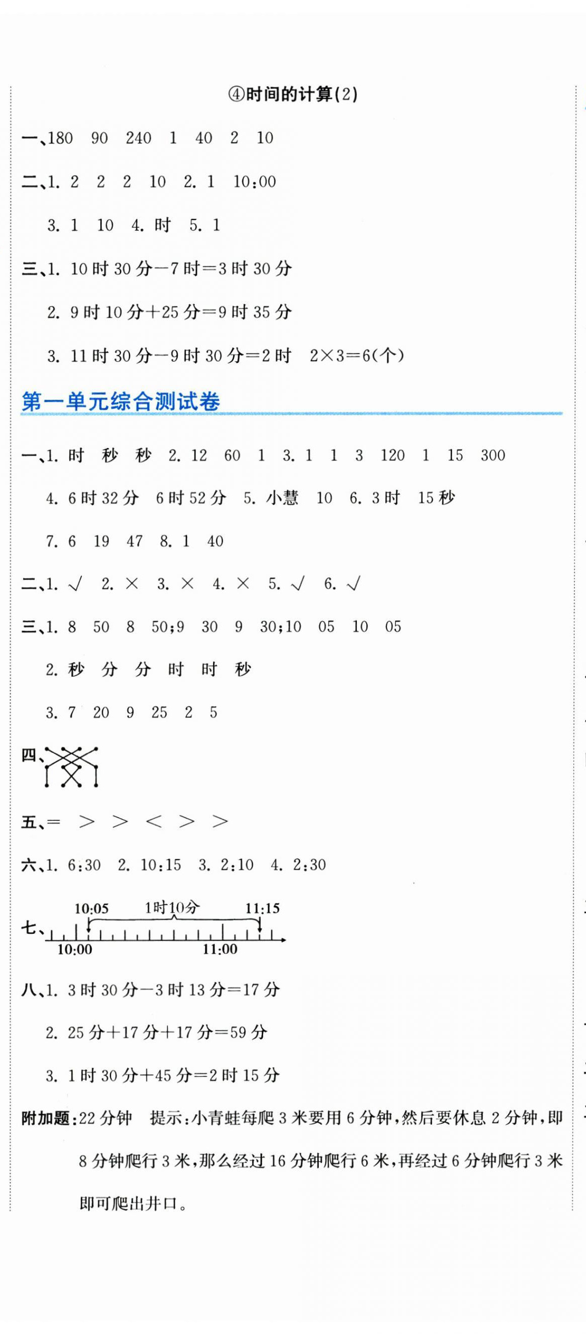 2024年新目标检测同步单元测试卷三年级数学上册人教版 第2页