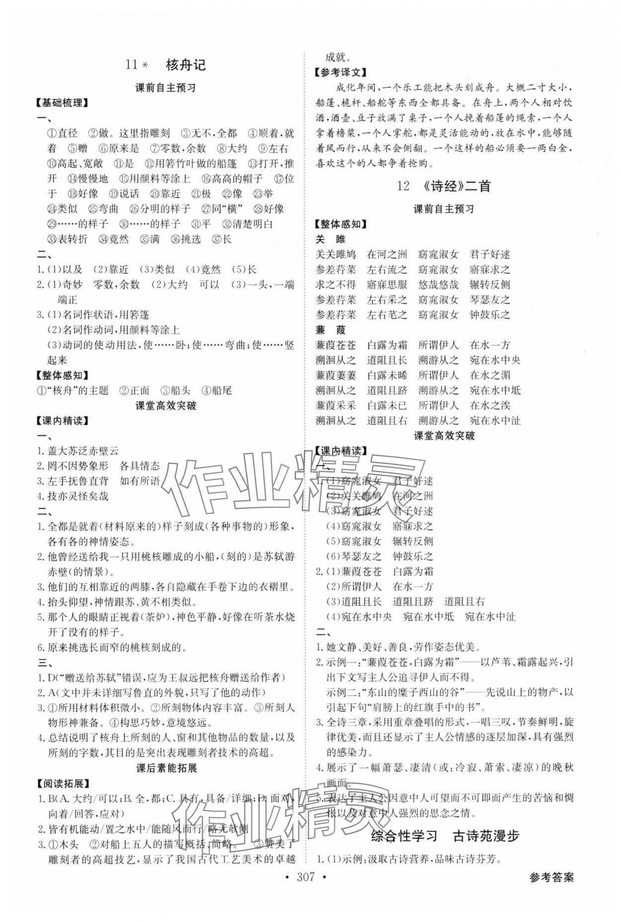 2025年金牌学典八年级语文下册人教版 第9页