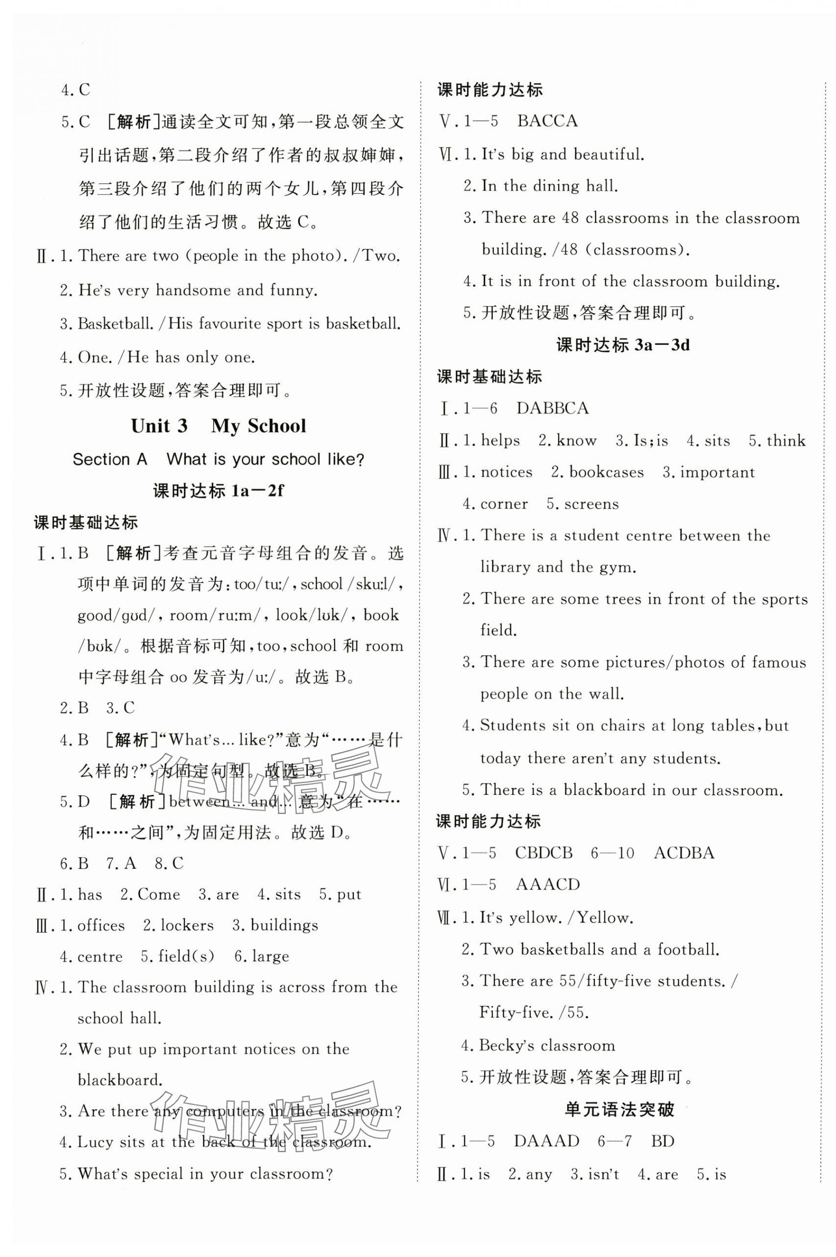 2025年同行學案學練測七年級英語上冊人教版青島專版 第5頁