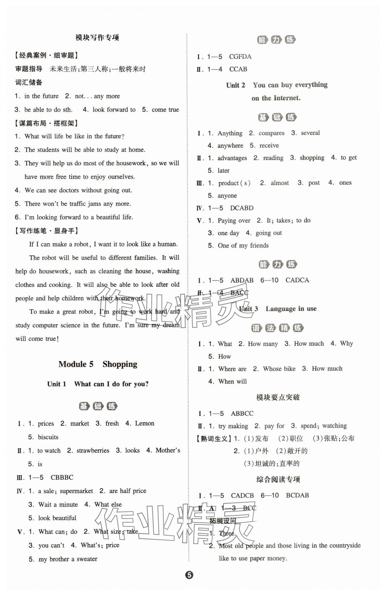 2024年一本同步訓(xùn)練七年級初中英語下冊外研版 第5頁