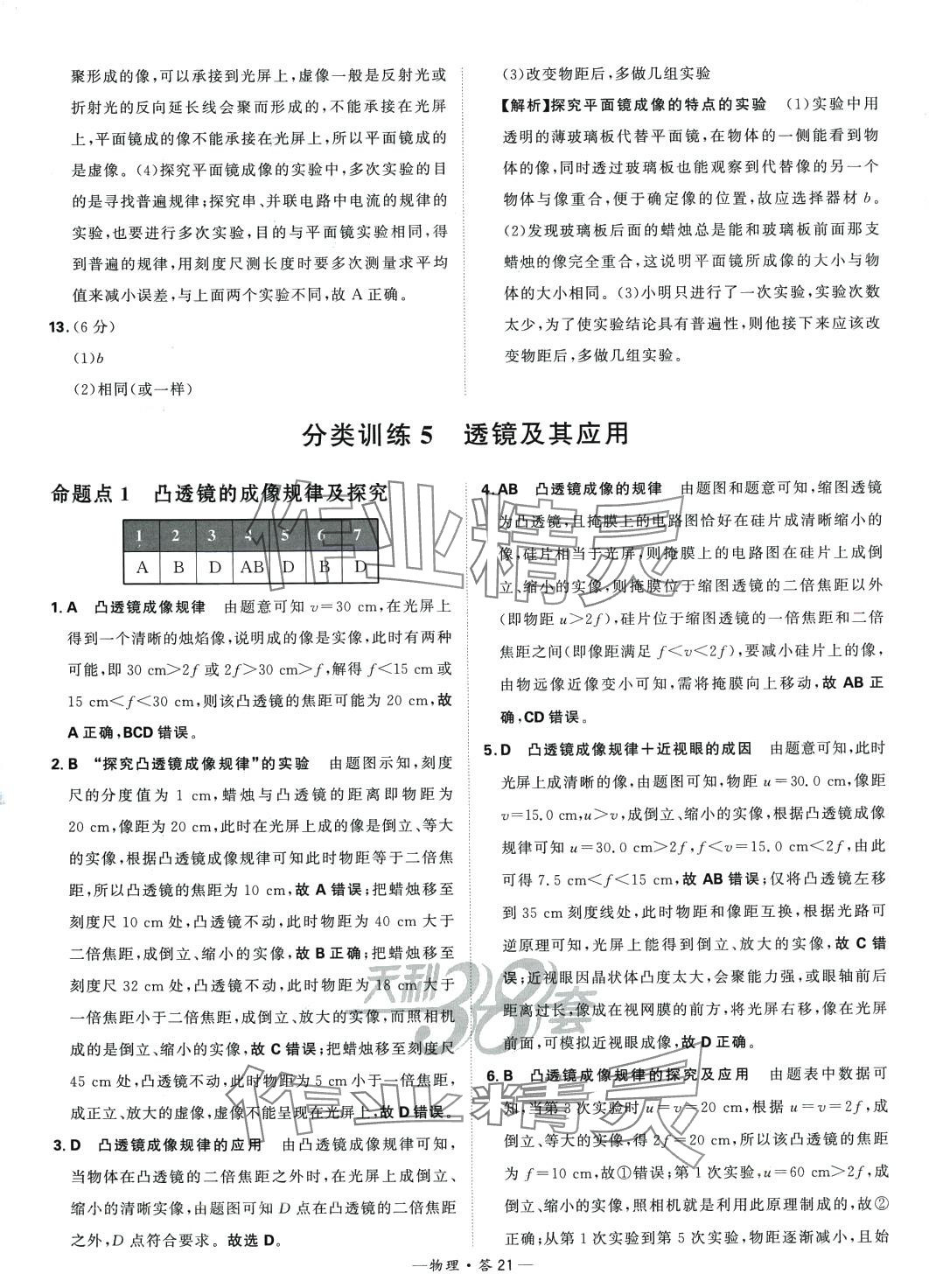 2024年天利38套中考試題分類物理山東專版 第21頁