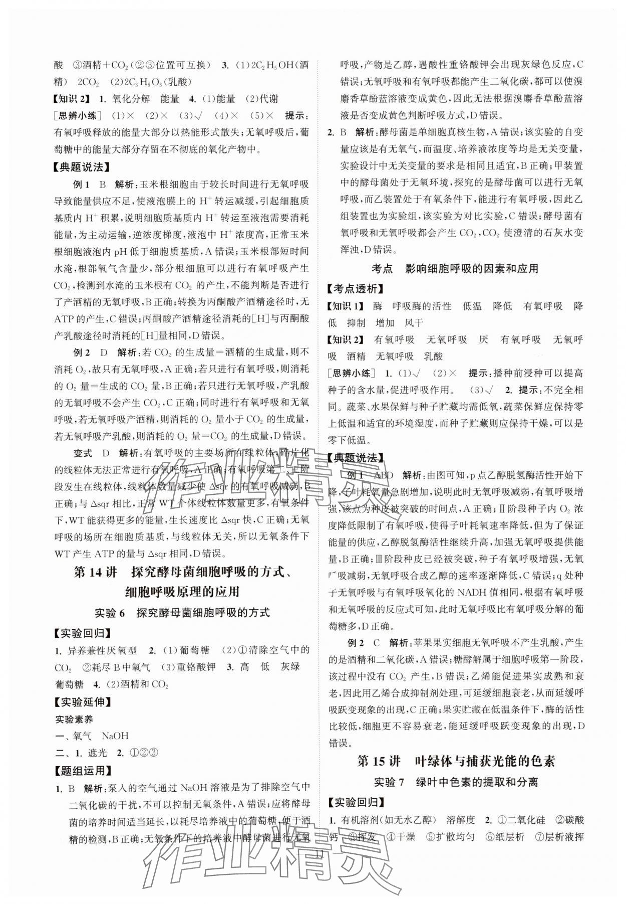 2025年南方凤凰台5A新考案生物江苏专版&nbsp;第11页