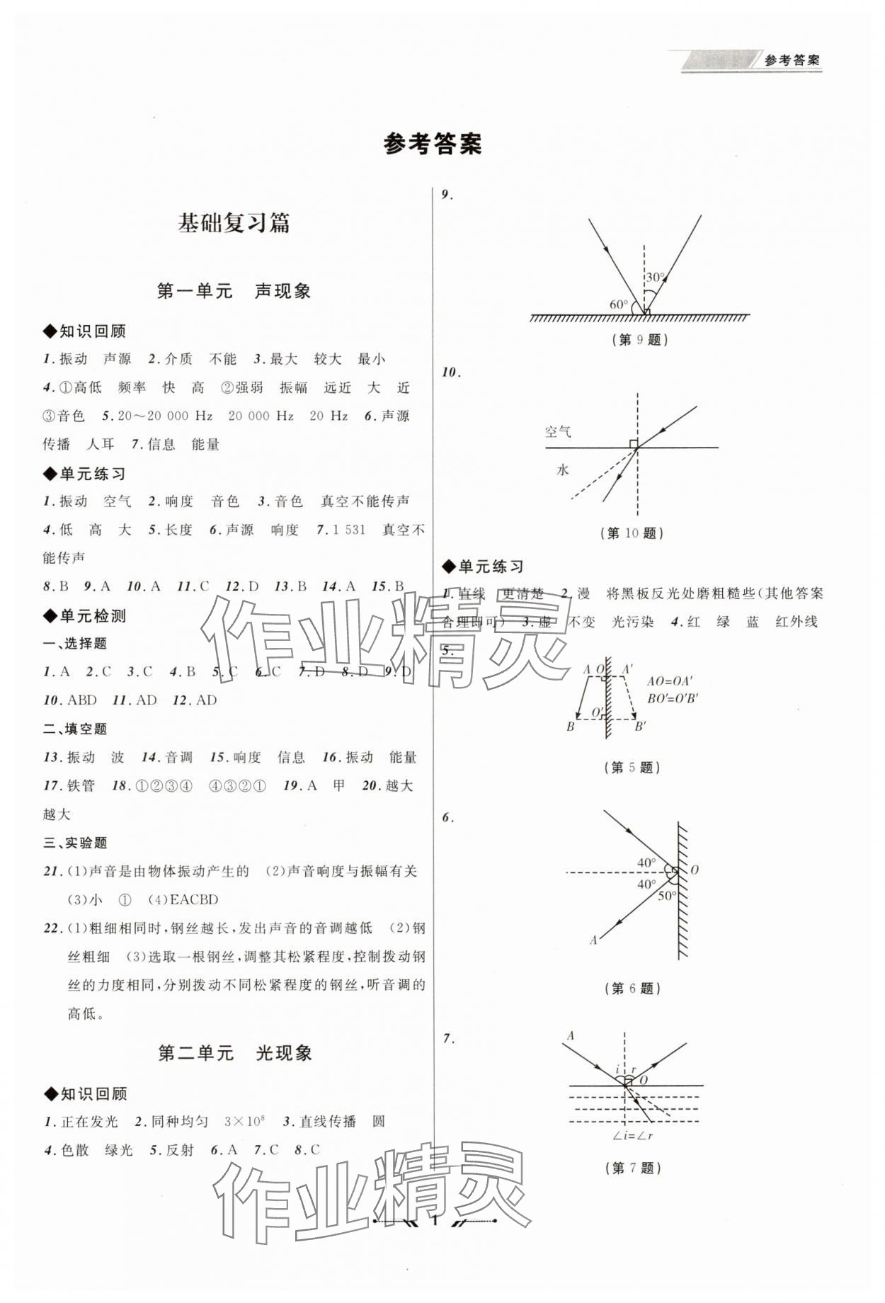 2024年中考全程复习训练物理大连专版 第1页