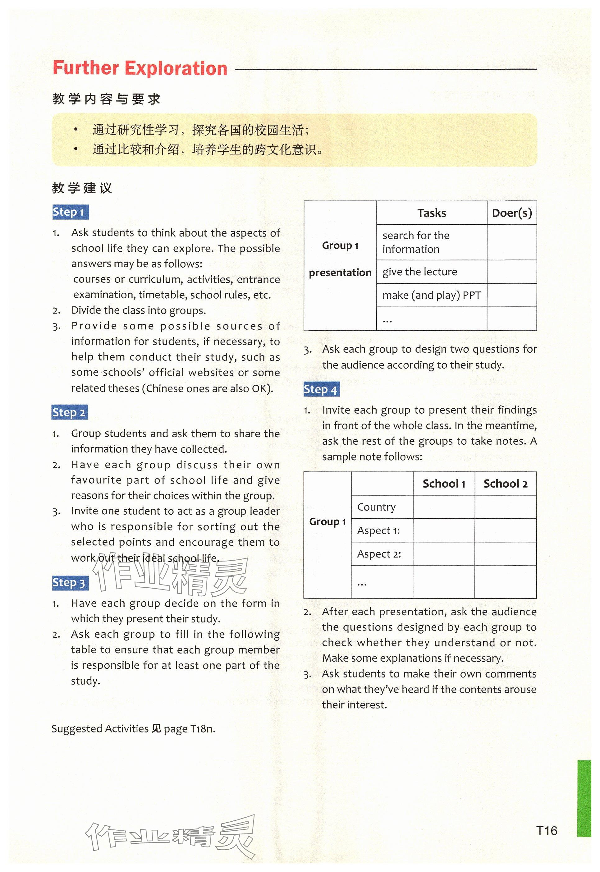 2024年教材课本高中英语必修第一册上外版 参考答案第33页