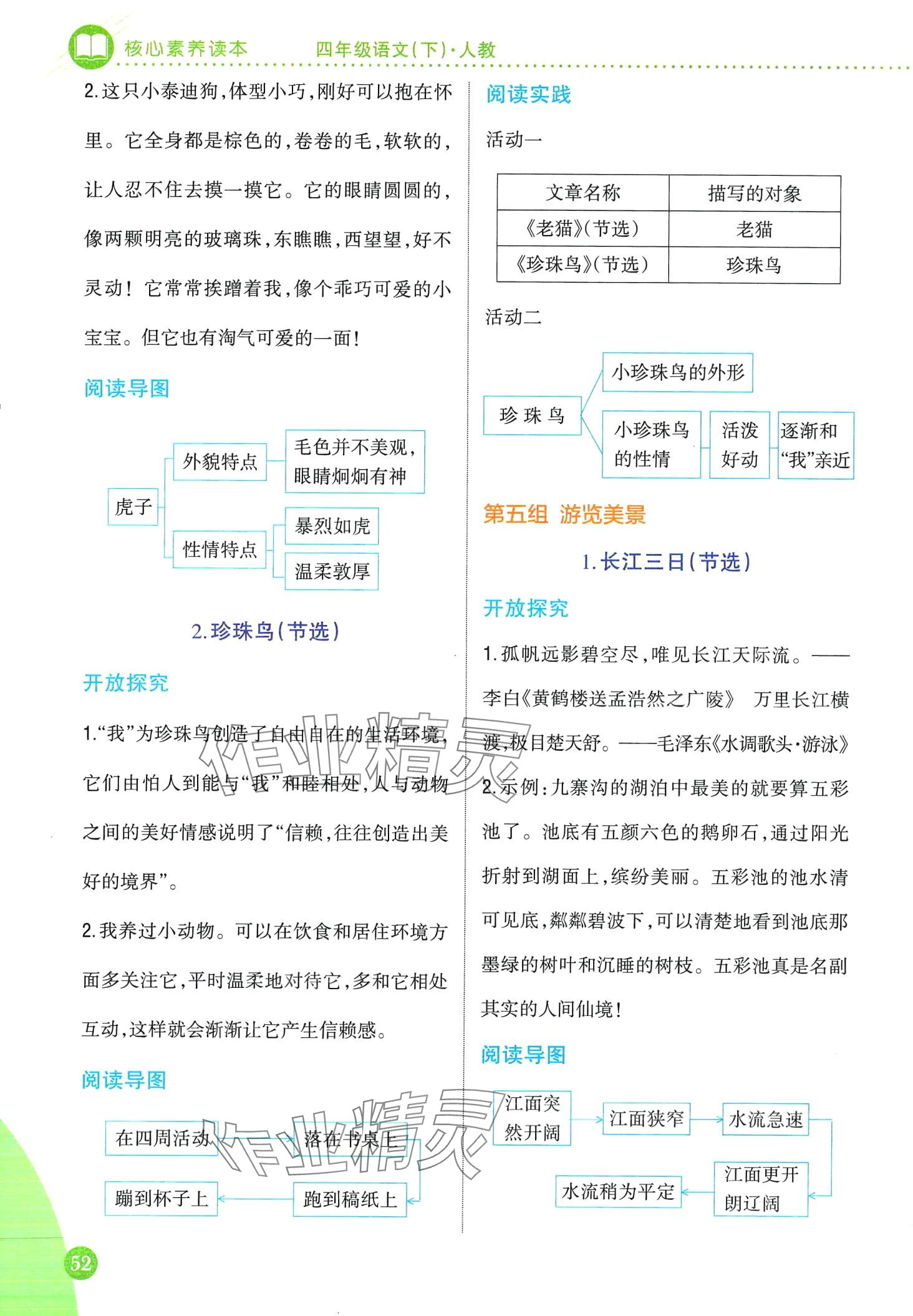 2024年小學(xué)教材完全解讀四年級語文下冊人教版 第5頁