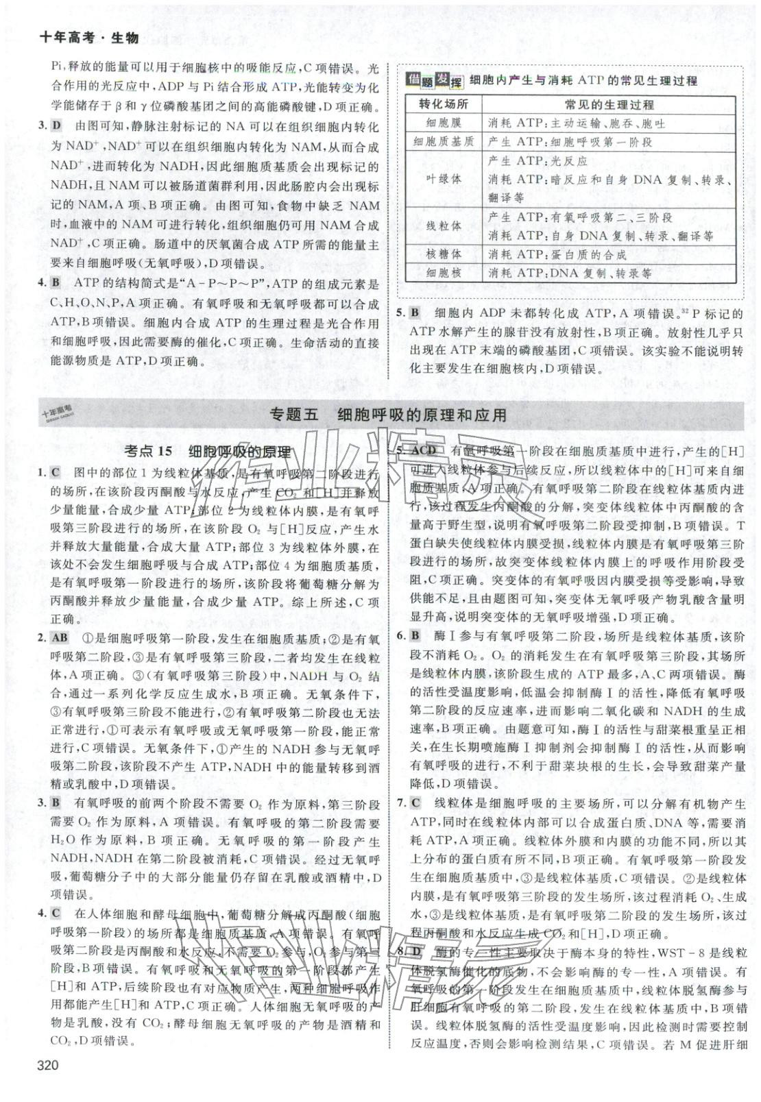 2026年十年高考生物&nbsp;第16页