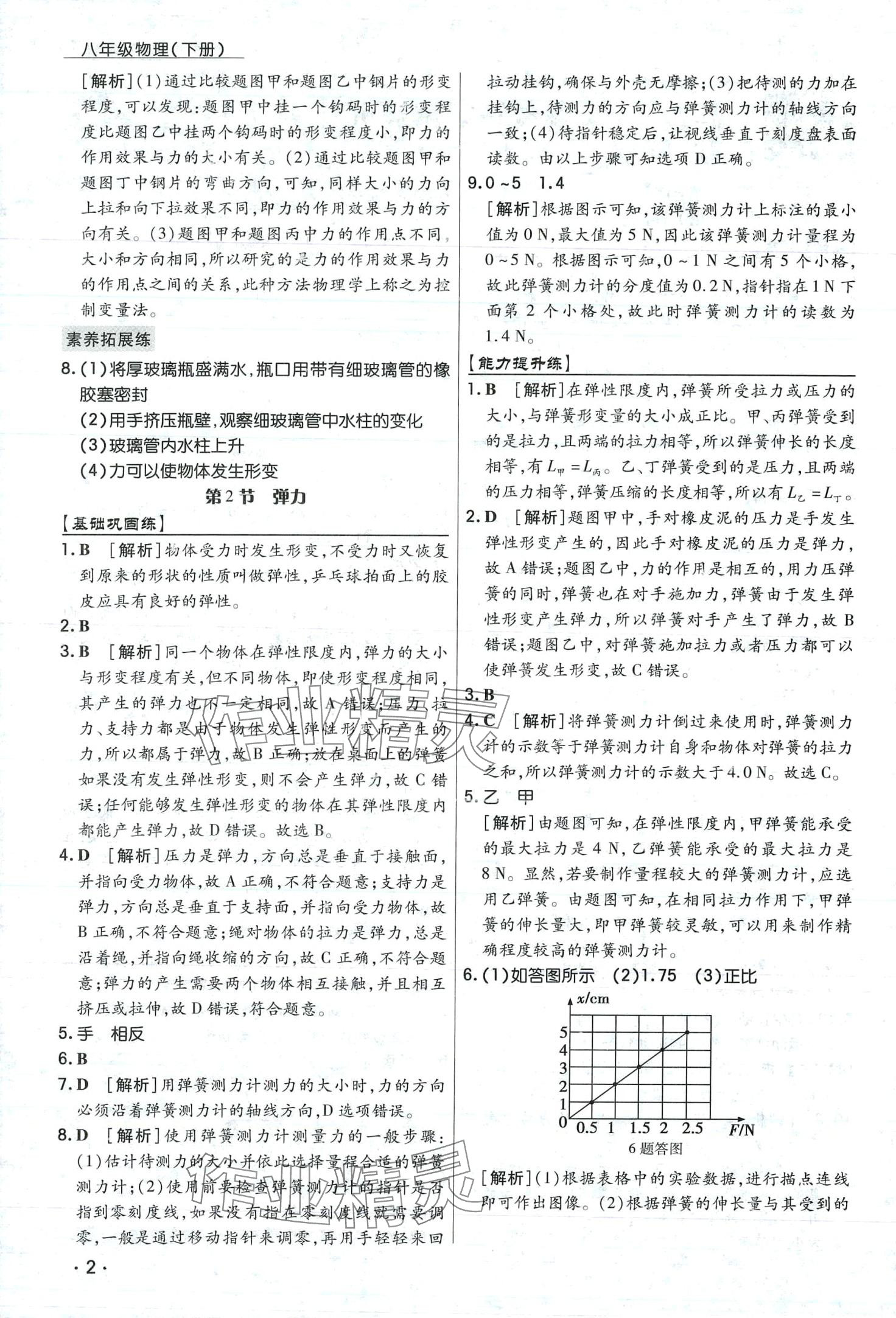 2024年学升同步练测八年级物理下册人教版 第2页