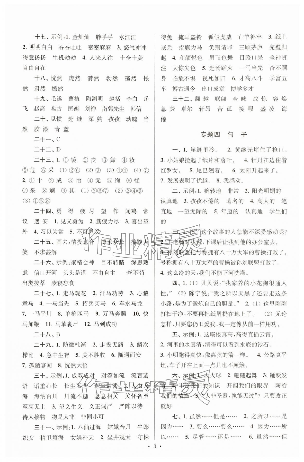 2025年自主創(chuàng)新作業(yè)小學畢業(yè)總復習一本通語文揚州專版 第3頁