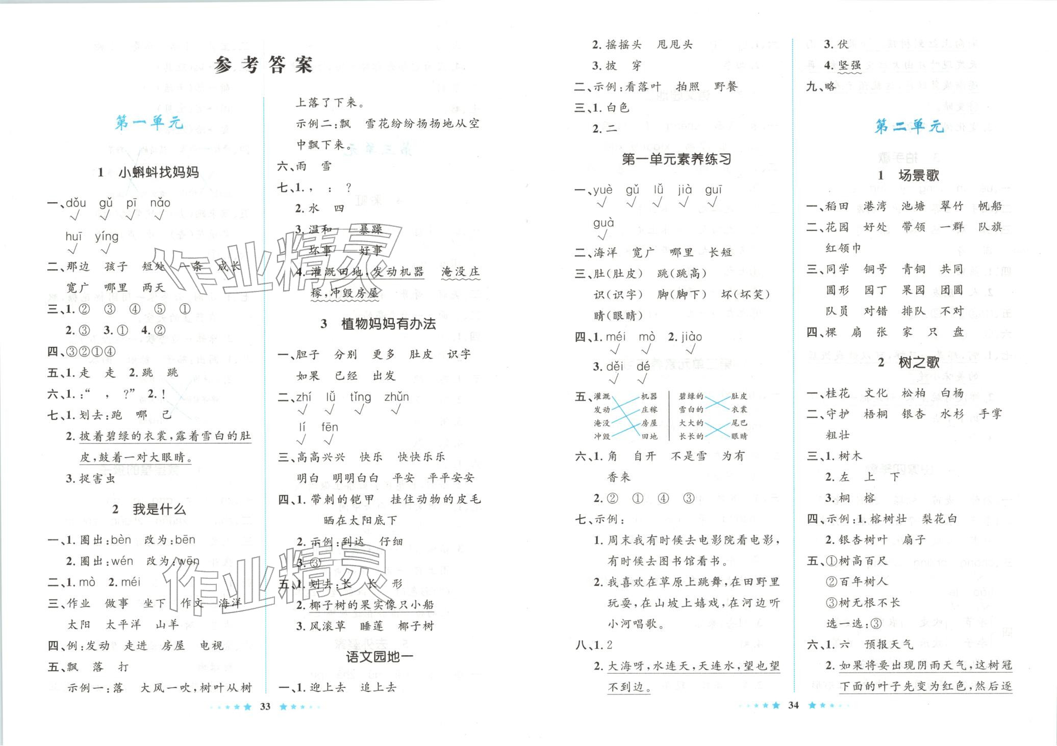 2025年非练不可二年级语文上册人教版 第1页