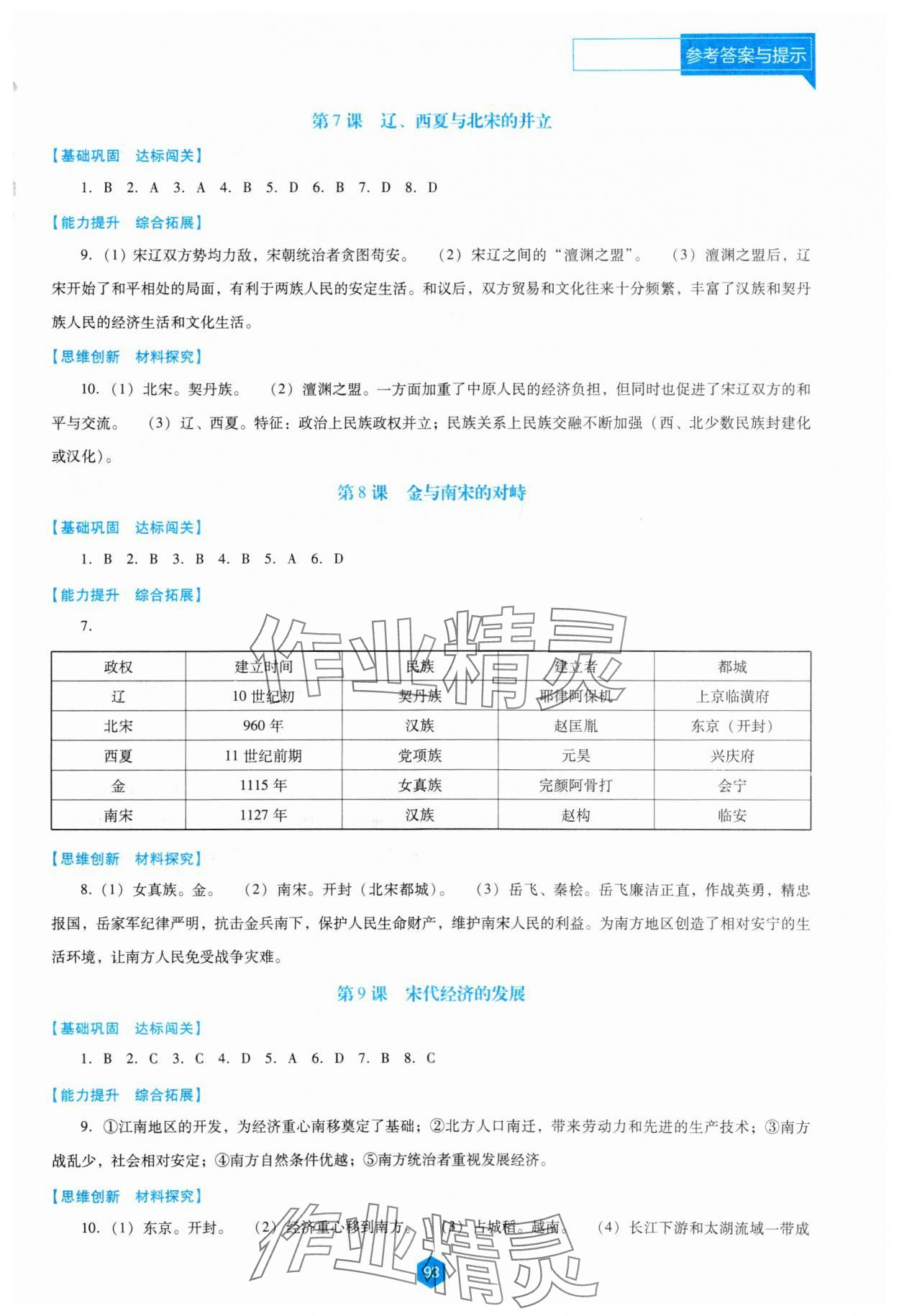 2024年新課程能力培養(yǎng)七年級(jí)歷史下冊(cè)人教版D版 第3頁(yè)