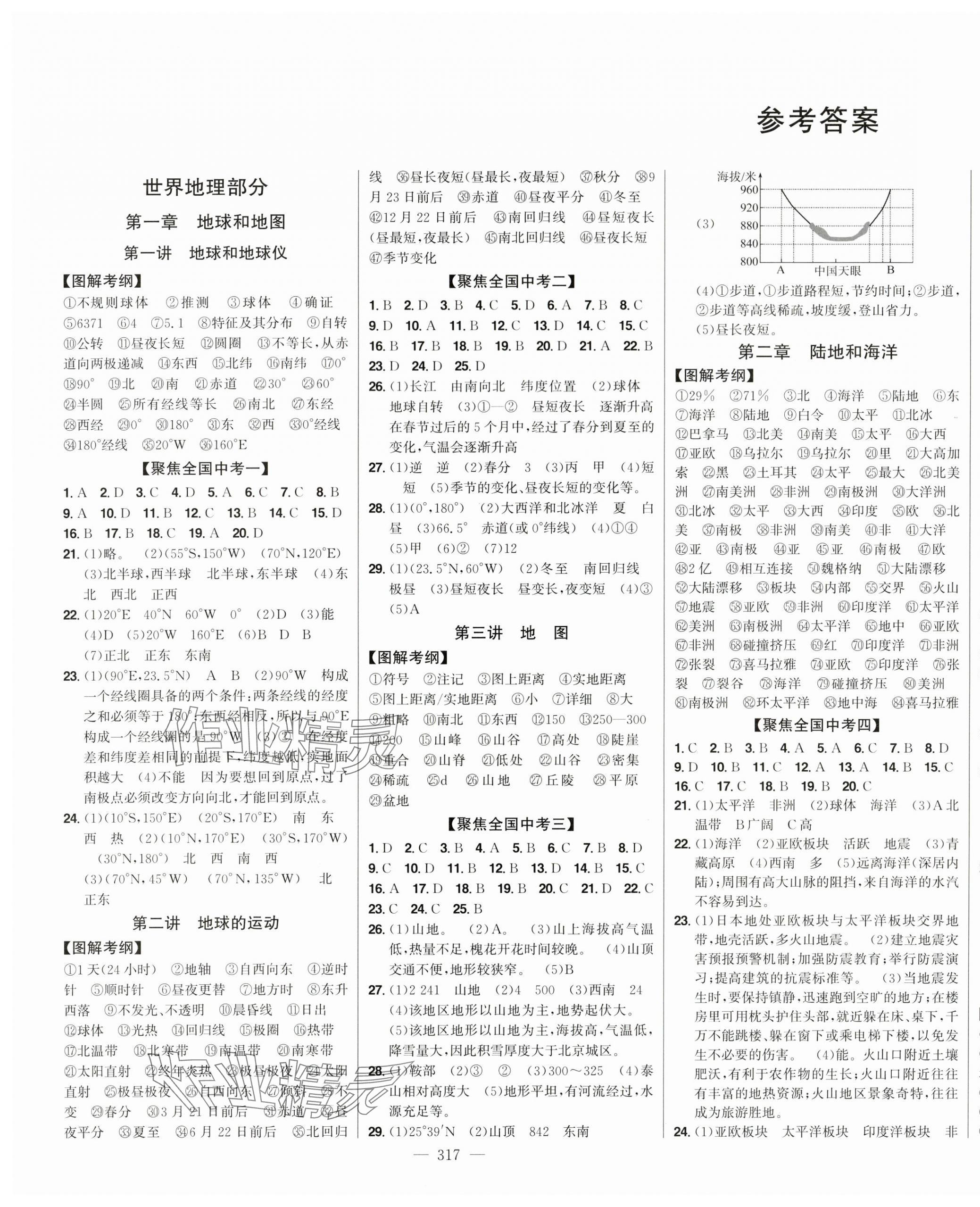 2024年智慧大課堂學業總復習全程精練地理中考 第1頁