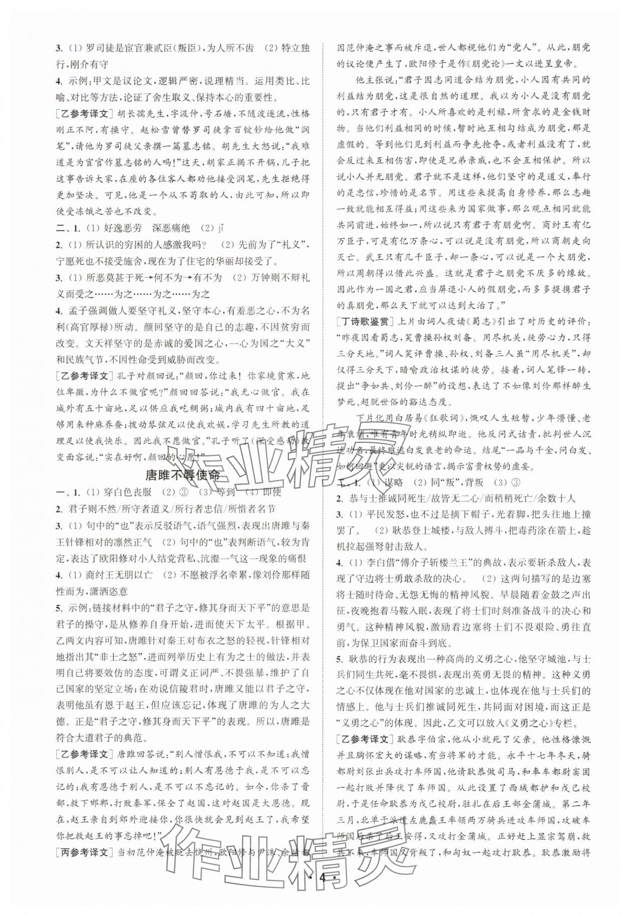 2025年通城學(xué)典組合訓(xùn)練九年級語文江蘇專版 第4頁