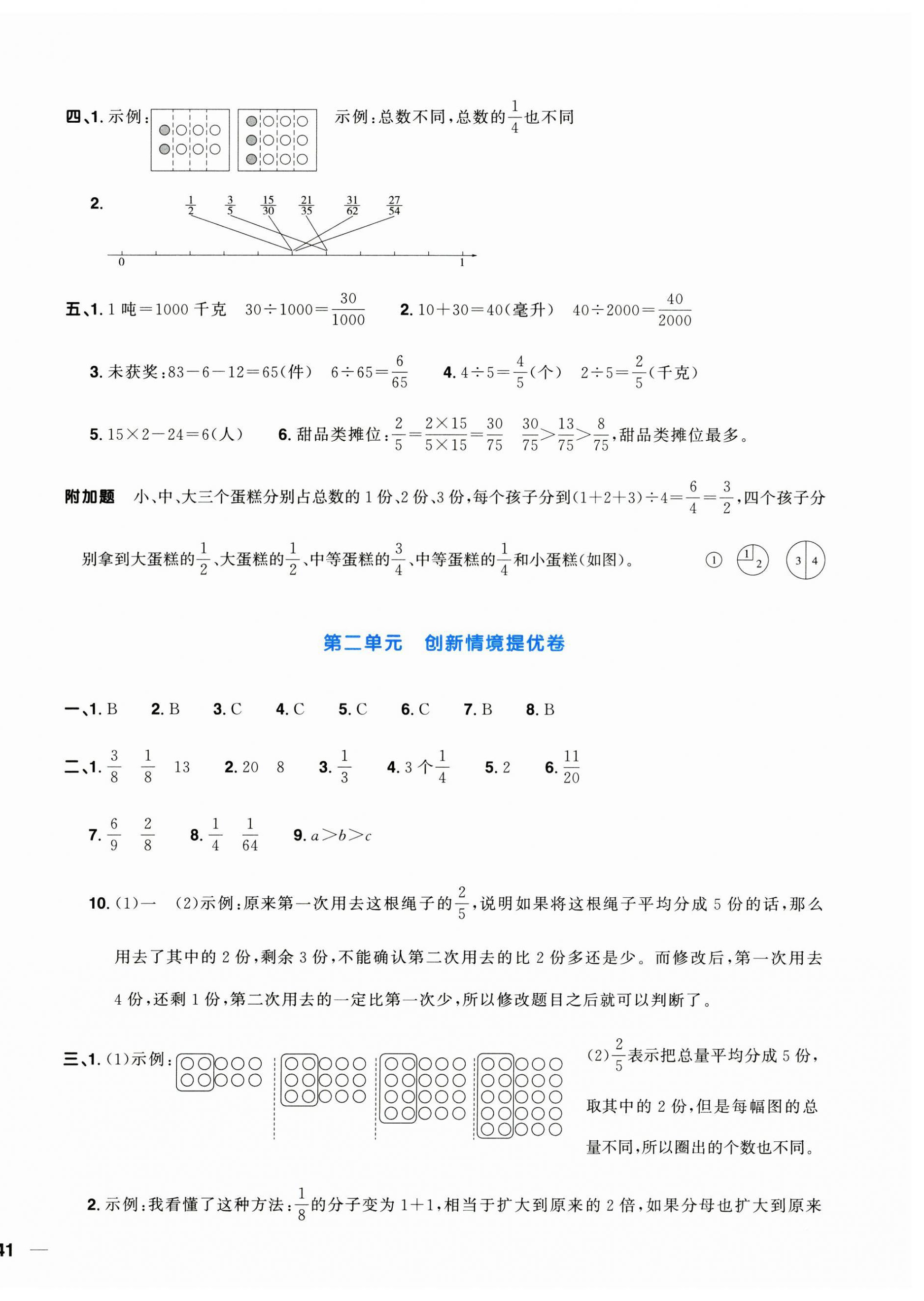 2025年陽光同學(xué)一線名師全優(yōu)好卷五年級數(shù)學(xué)下冊青島版 第2頁