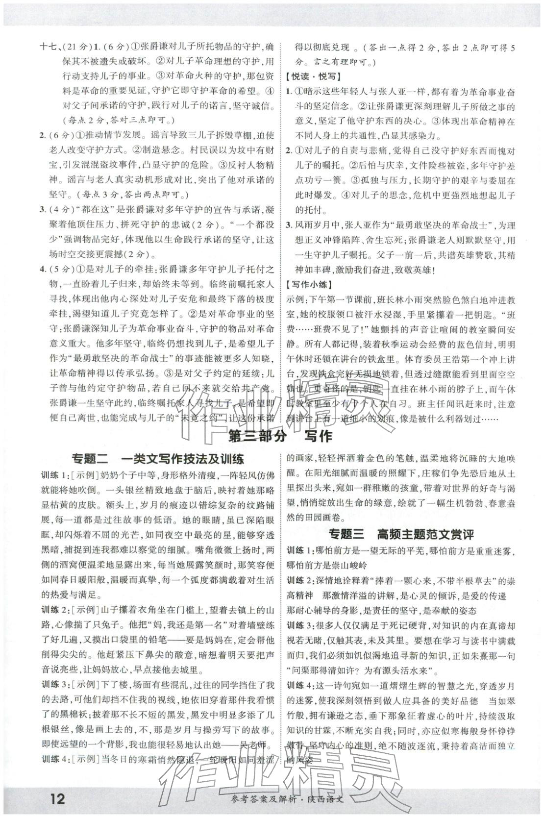 2026年一戰(zhàn)成名新中考語文陜西專版&nbsp;第11頁