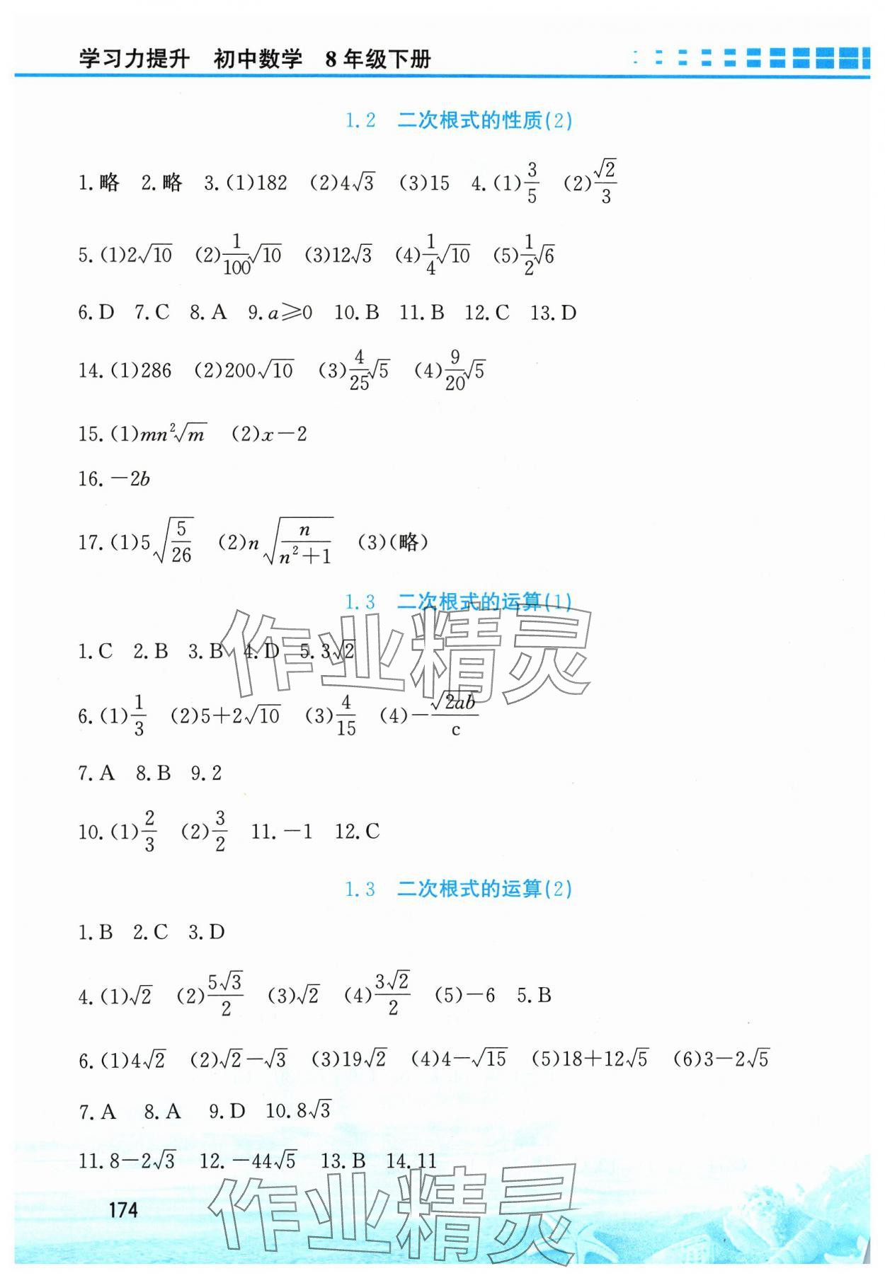 2024年學(xué)習(xí)力提升八年級數(shù)學(xué)下冊浙教版 第2頁