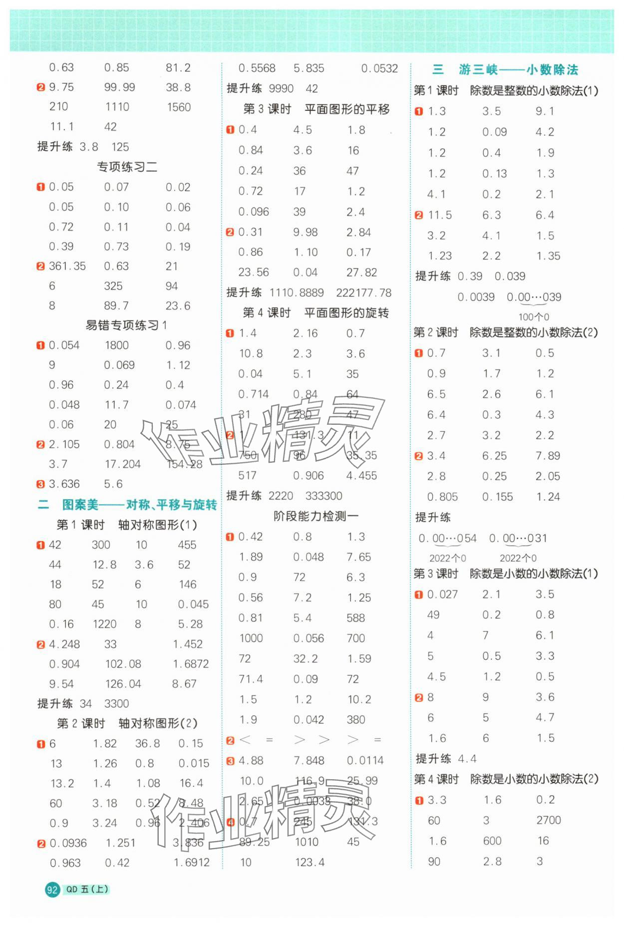 2025年陽(yáng)光同學(xué)計(jì)算小達(dá)人五年級(jí)數(shù)學(xué)上冊(cè)青島版 第2頁(yè)