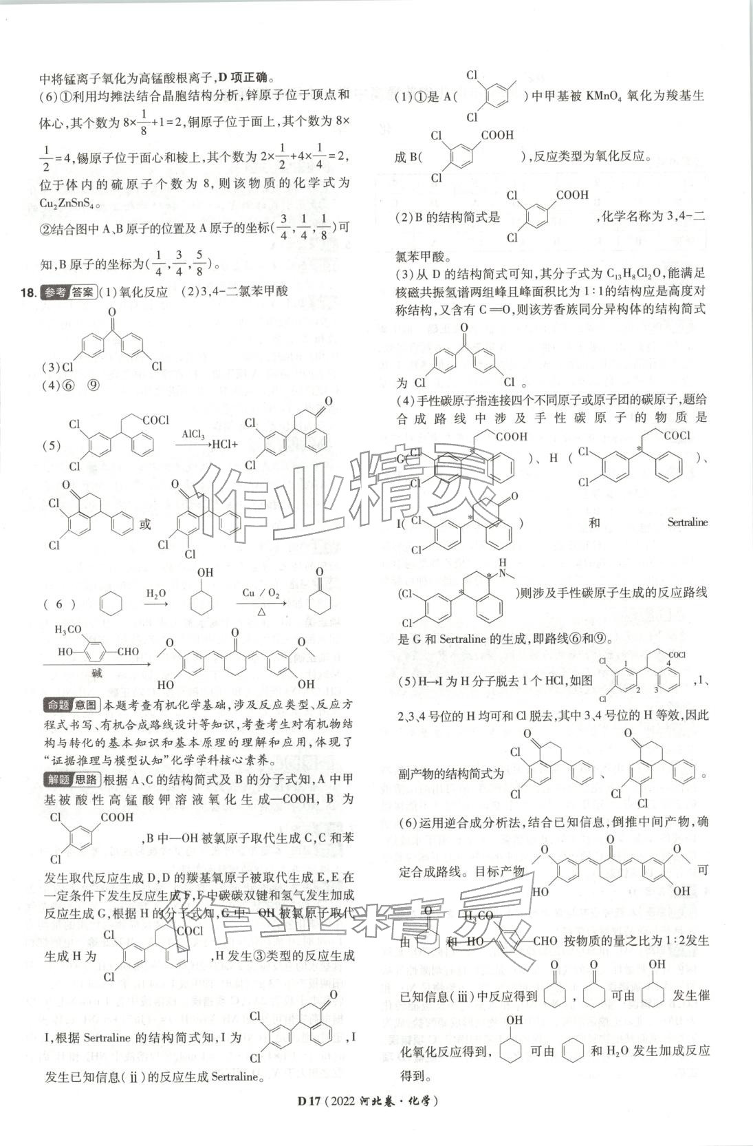 2026年新高考5年真题化学河北专版 第17页