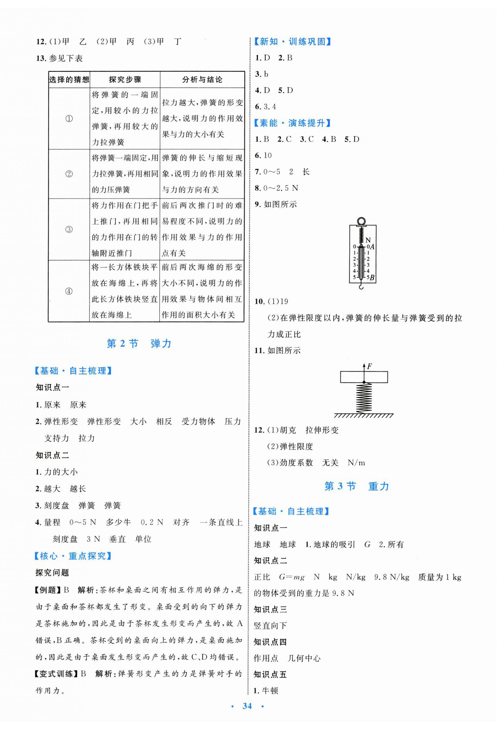 2024年同步学习目标与检测八年级物理下册人教版 第2页