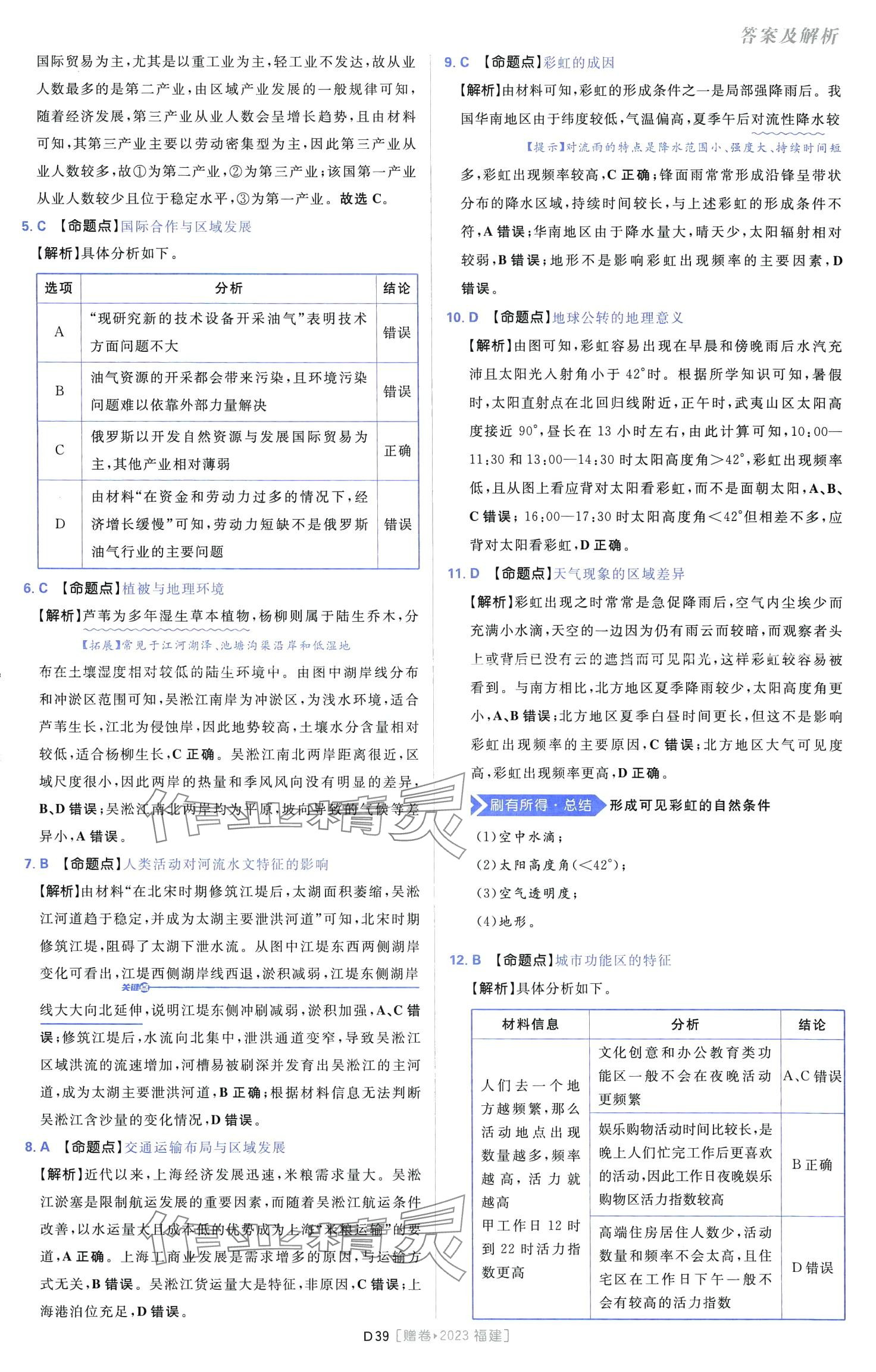 2024年高考必刷卷十年真題高中地理通用版 第41頁