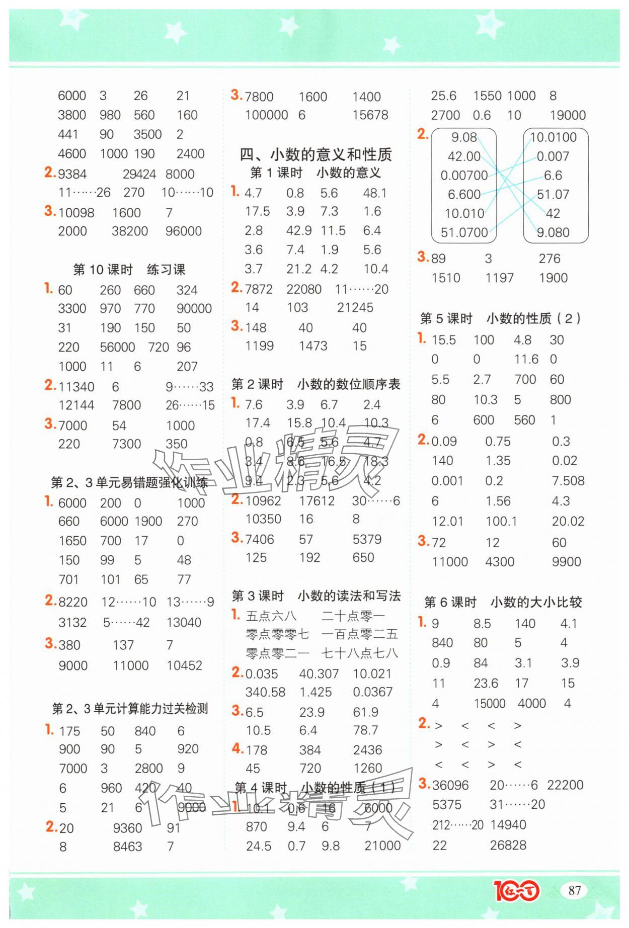 2025年計(jì)算一本通四年級數(shù)學(xué)下冊人教版廣東專版 第3頁
