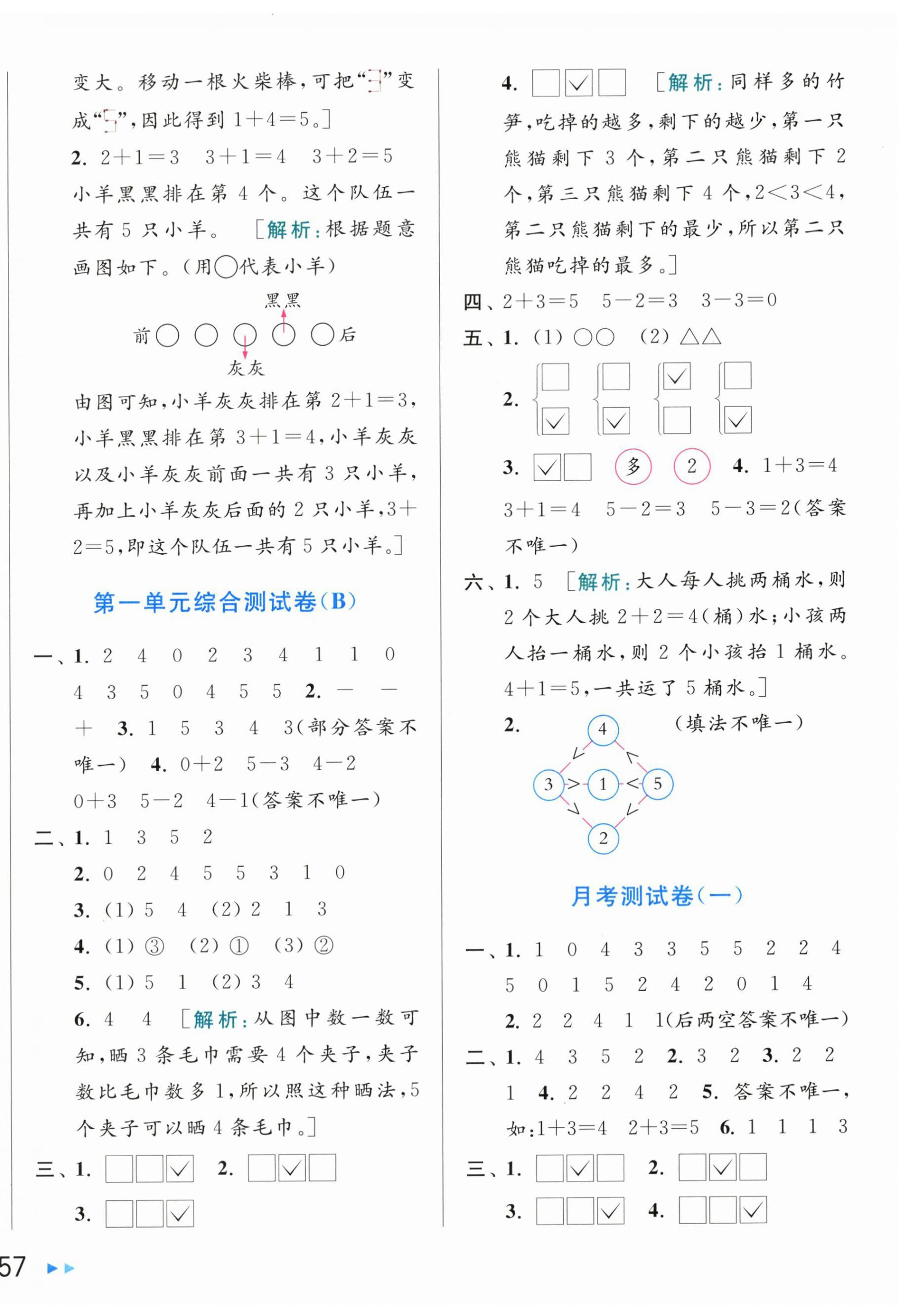 2025年亮点给力大试卷一年级数学上册苏教版 第2页