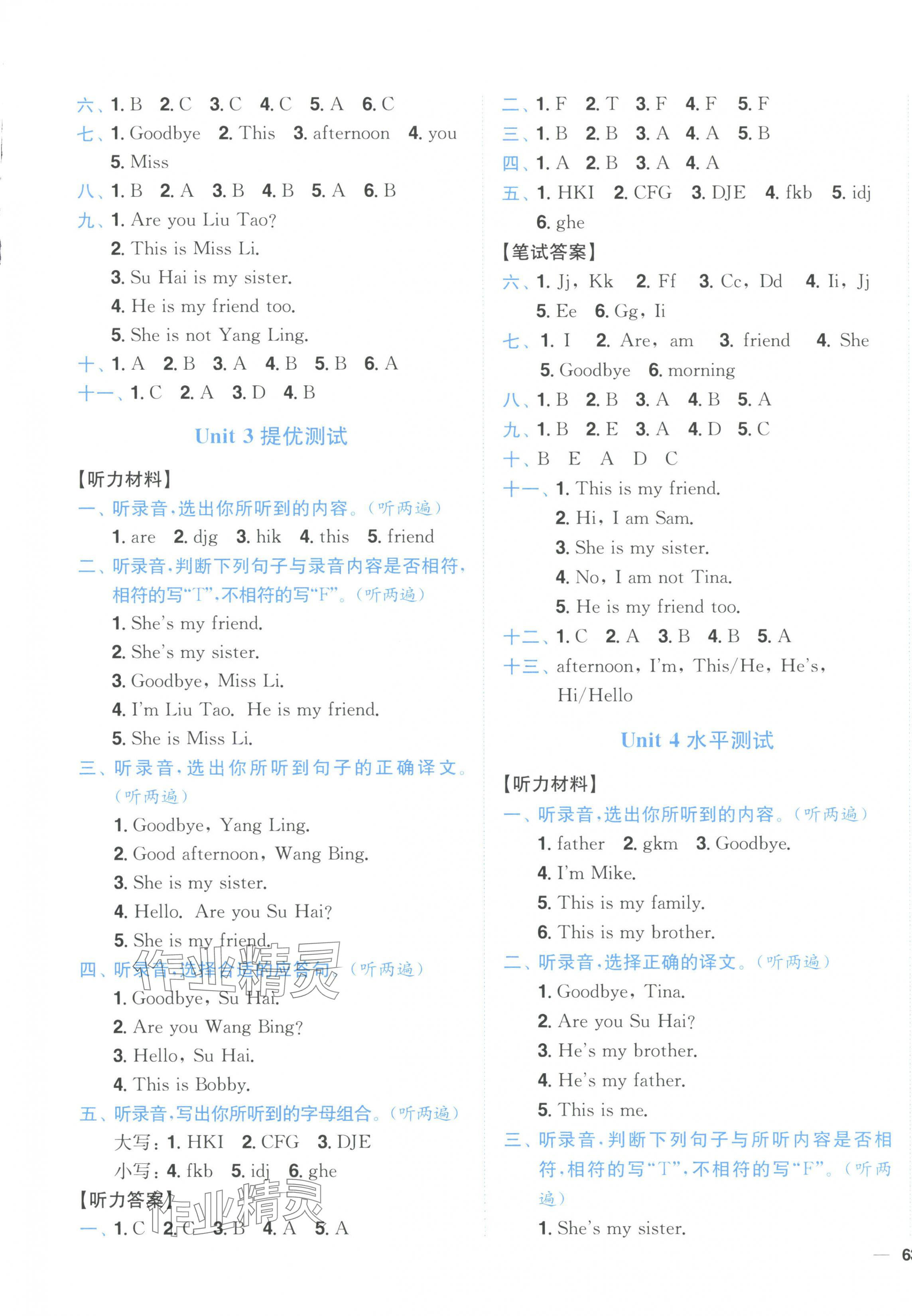 2023年小題狂做全程測評卷三年級英語上冊譯林版 第5頁
