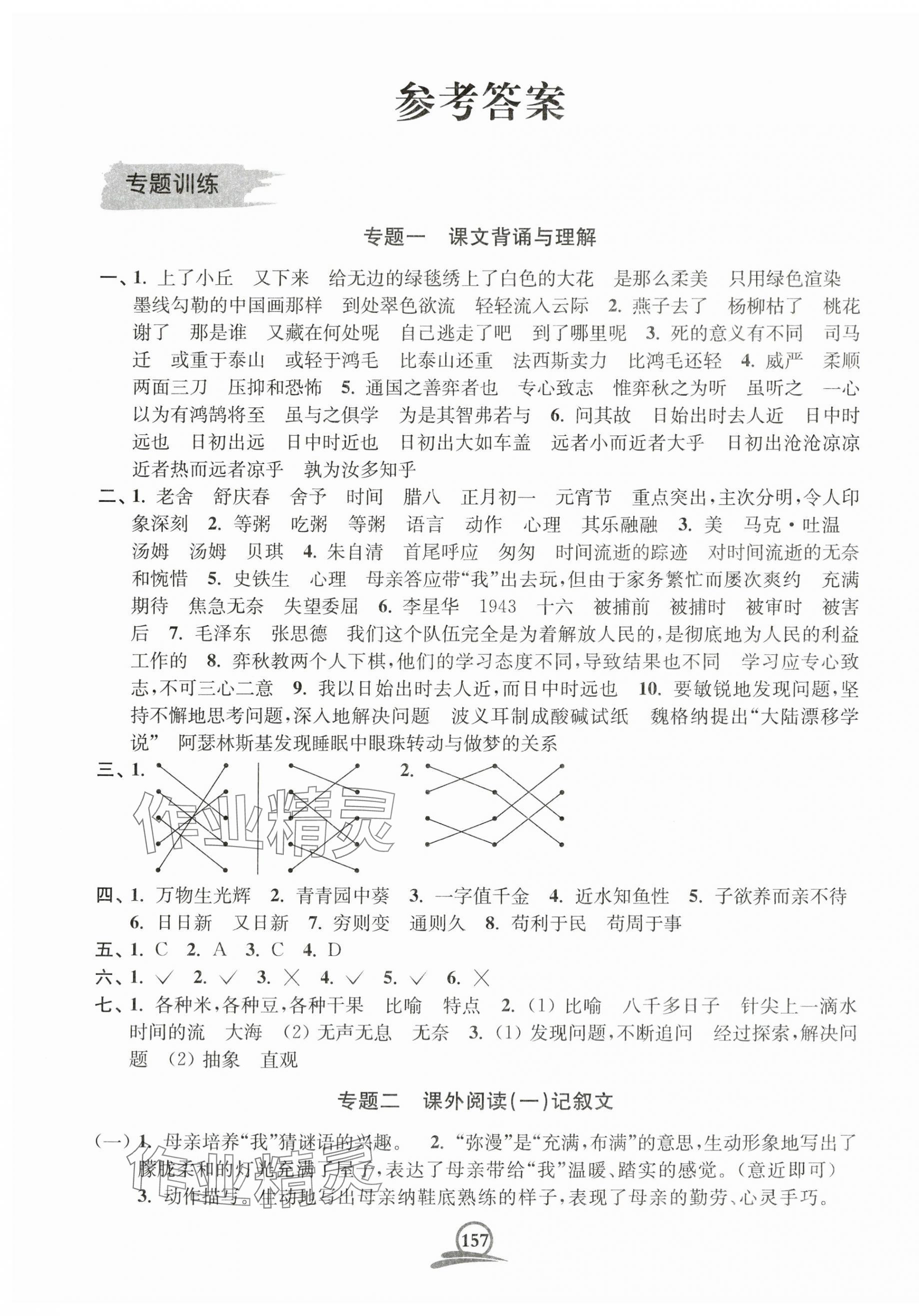 2024年直击考点小升初模拟试卷语文 第1页